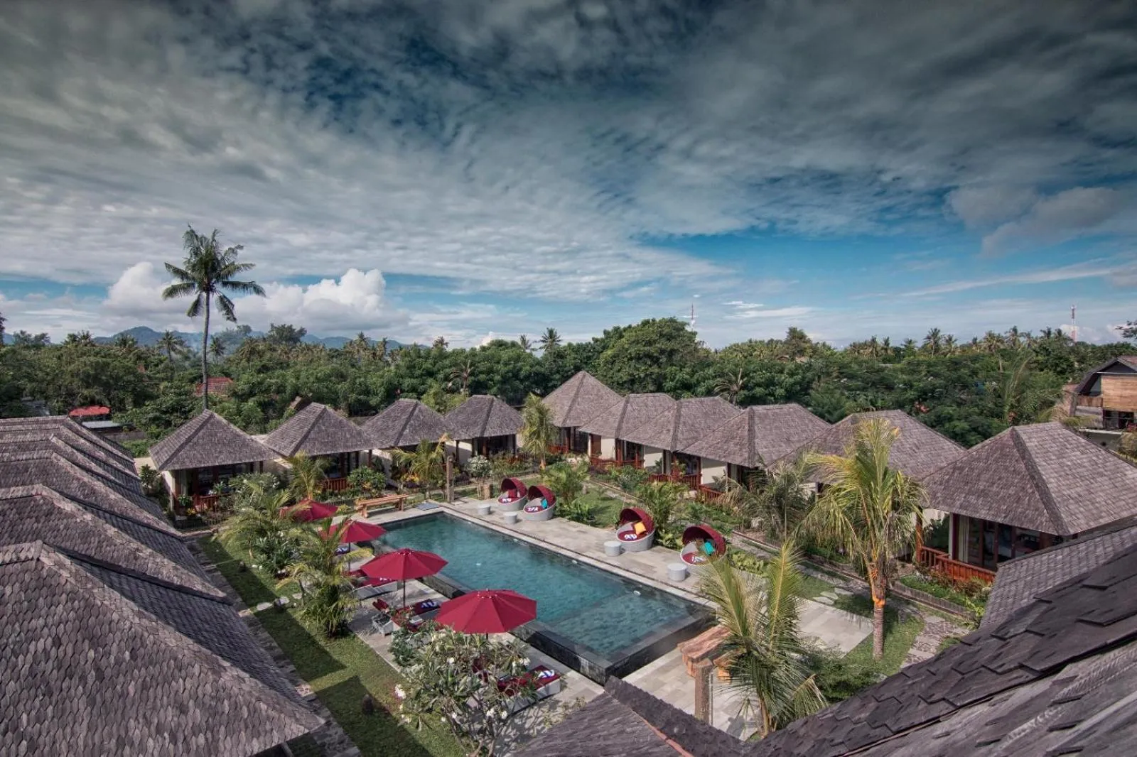 Bird's eye view in Samata Village Gili Air