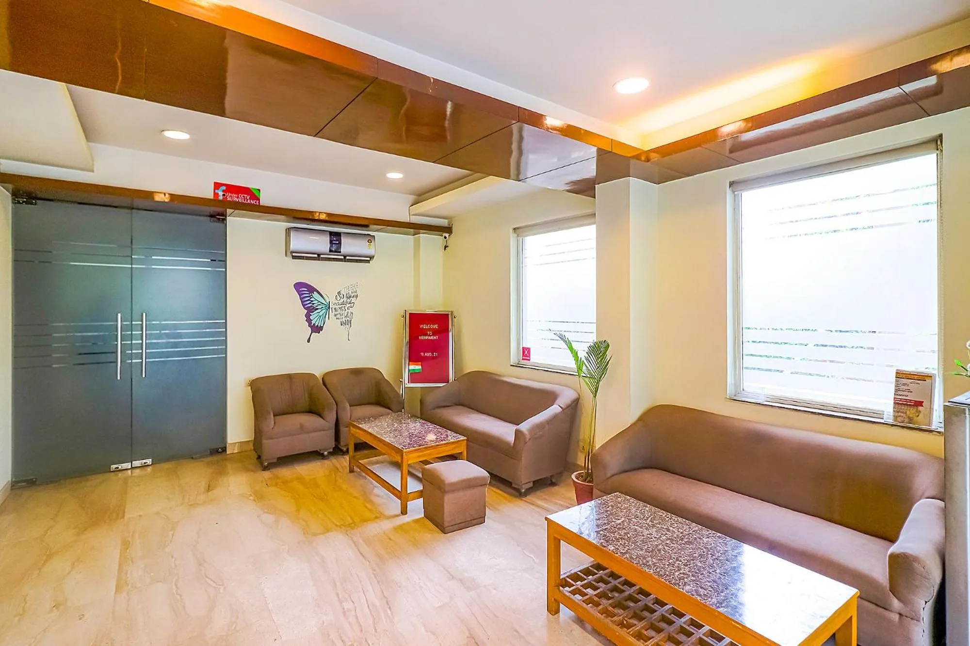 Seating area in FabHotel Merriment City