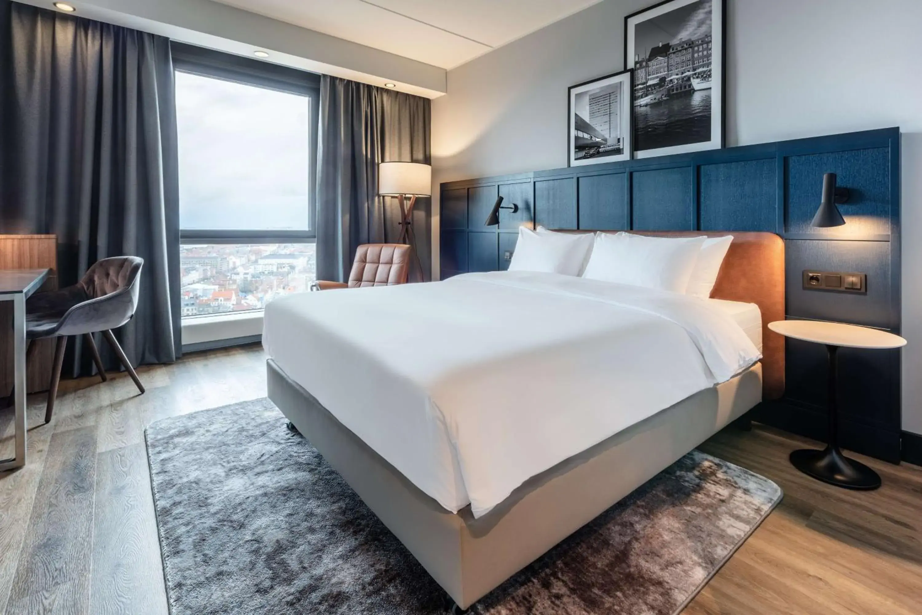 Bedroom, Bed in Radisson Blu Scandinavia Hotel, Copenhagen Bedroom, Bed in Radisson Blu Scandinavia Hotel, Copenhagen