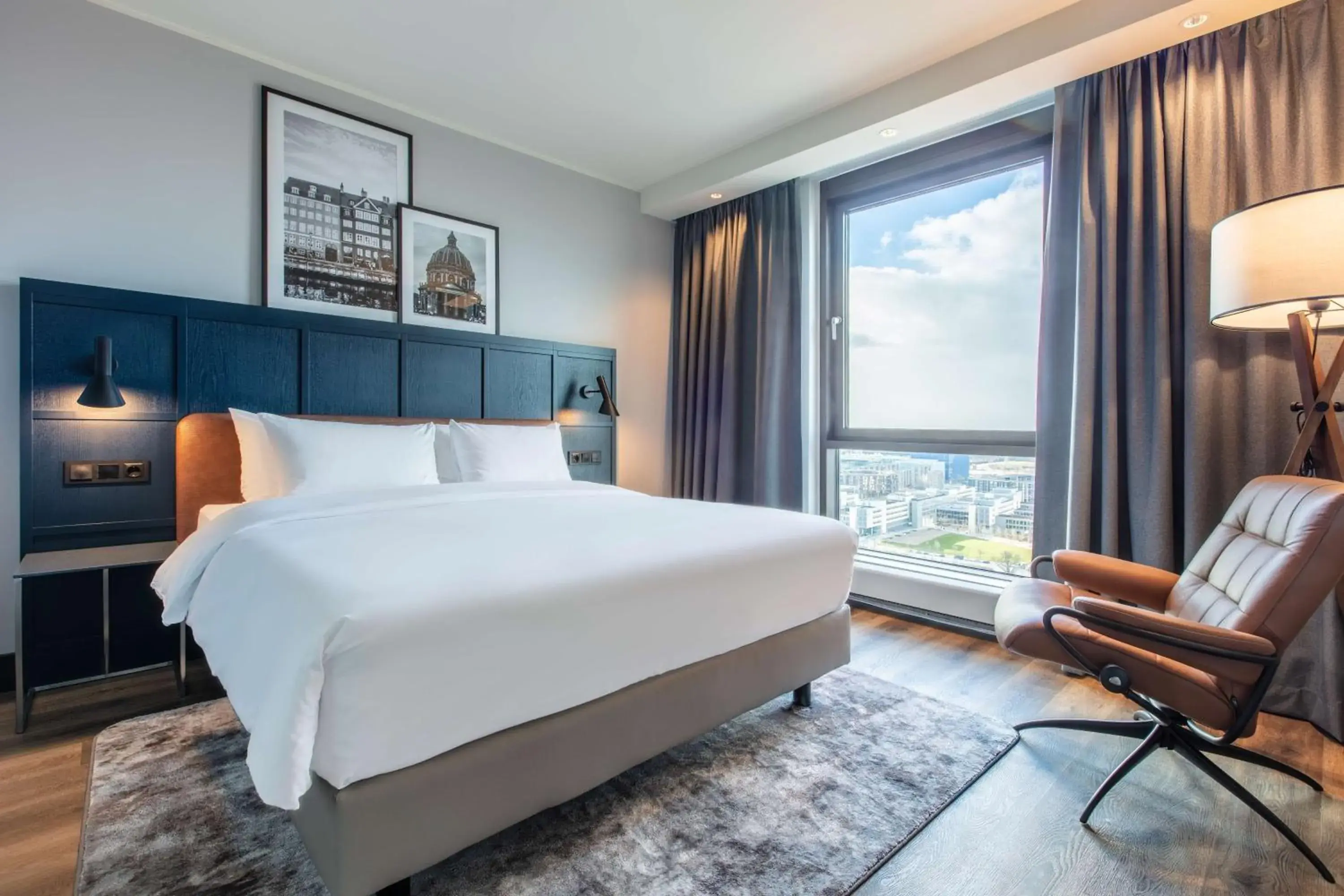 Bedroom, Bed in Radisson Blu Scandinavia Hotel, Copenhagen Bedroom, Bed in Radisson Blu Scandinavia Hotel, Copenhagen