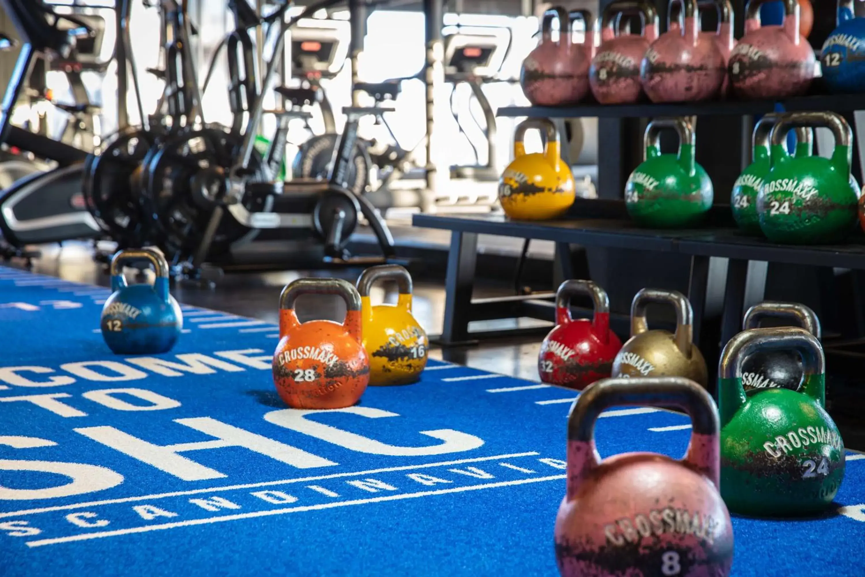 Fitness centre/facilities in Radisson Blu Scandinavia Hotel, Copenhagen Fitness centre/facilities in Radisson Blu Scandinavia Hotel, Copenhagen