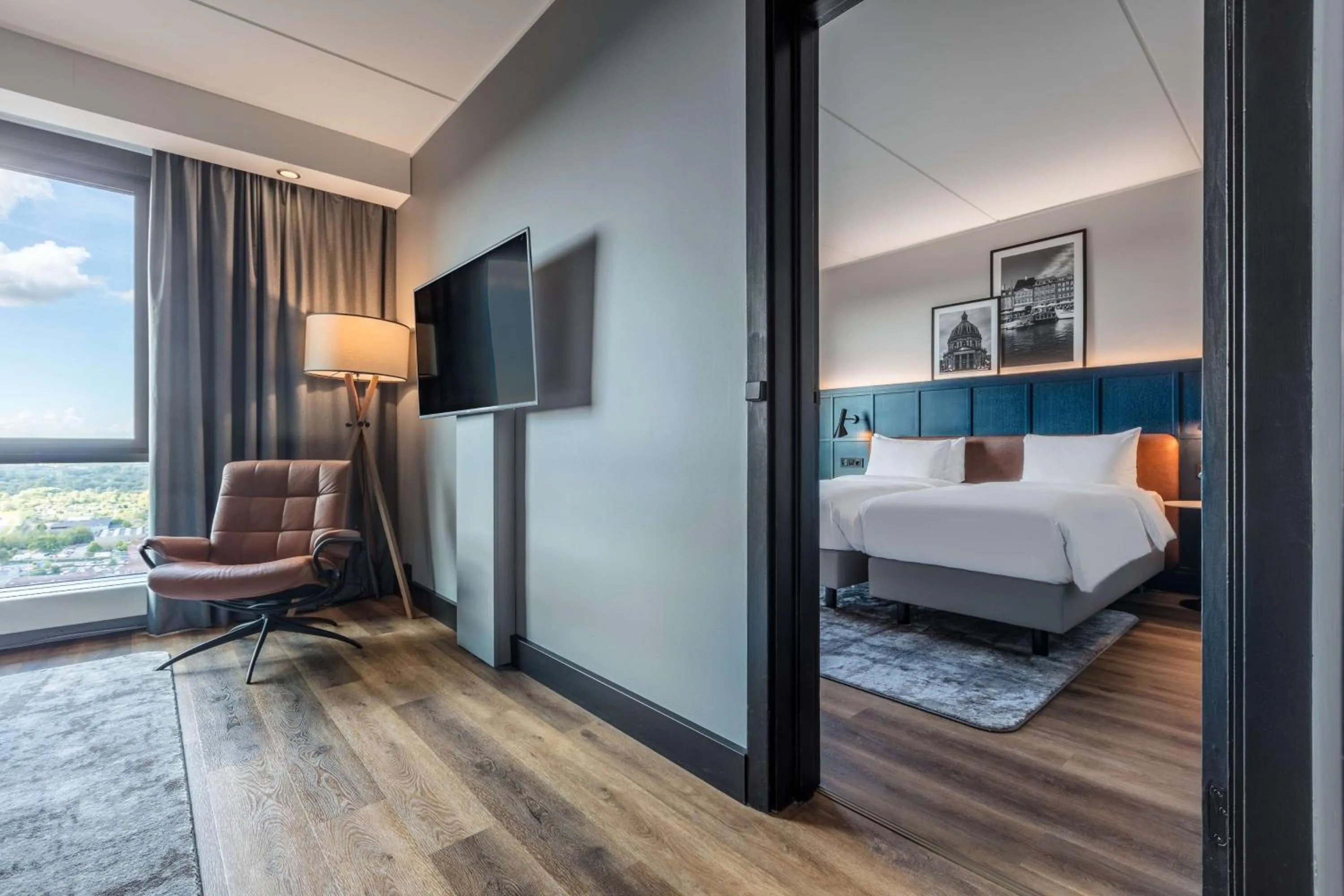 Bedroom, Bed in Radisson Blu Scandinavia Hotel, Copenhagen