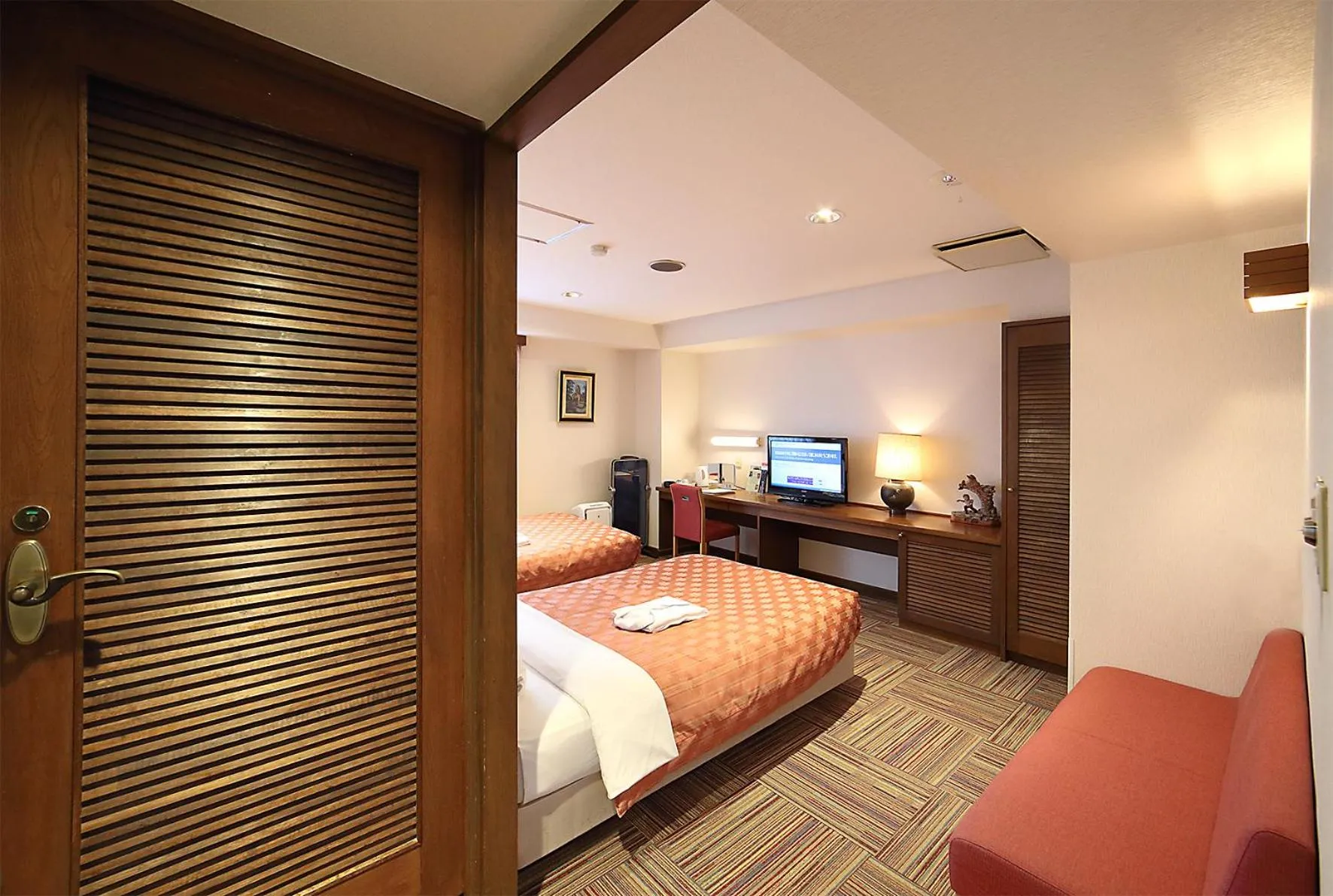 View (from property/room), Bed in Kumegawa Wing Hotel