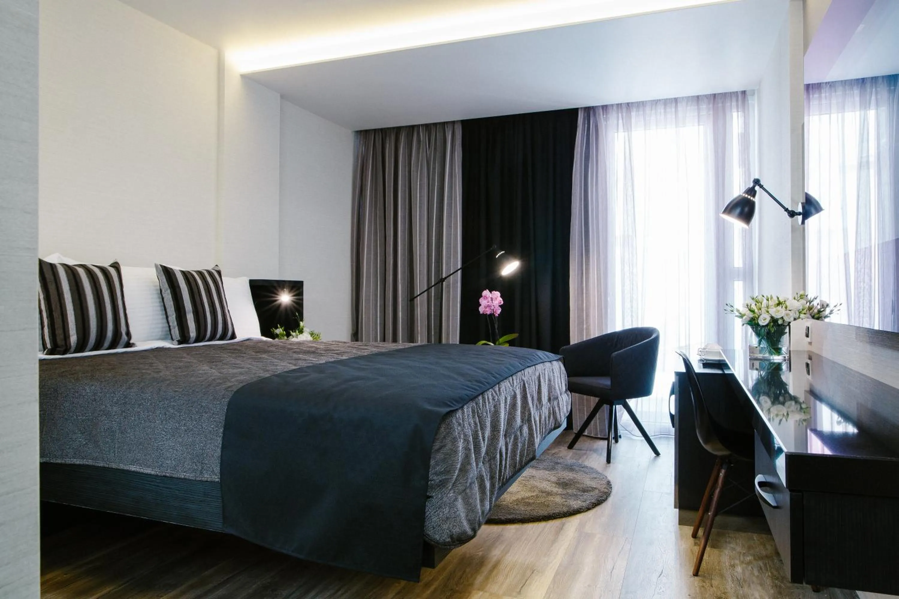 Bed in Qbic City Hotel