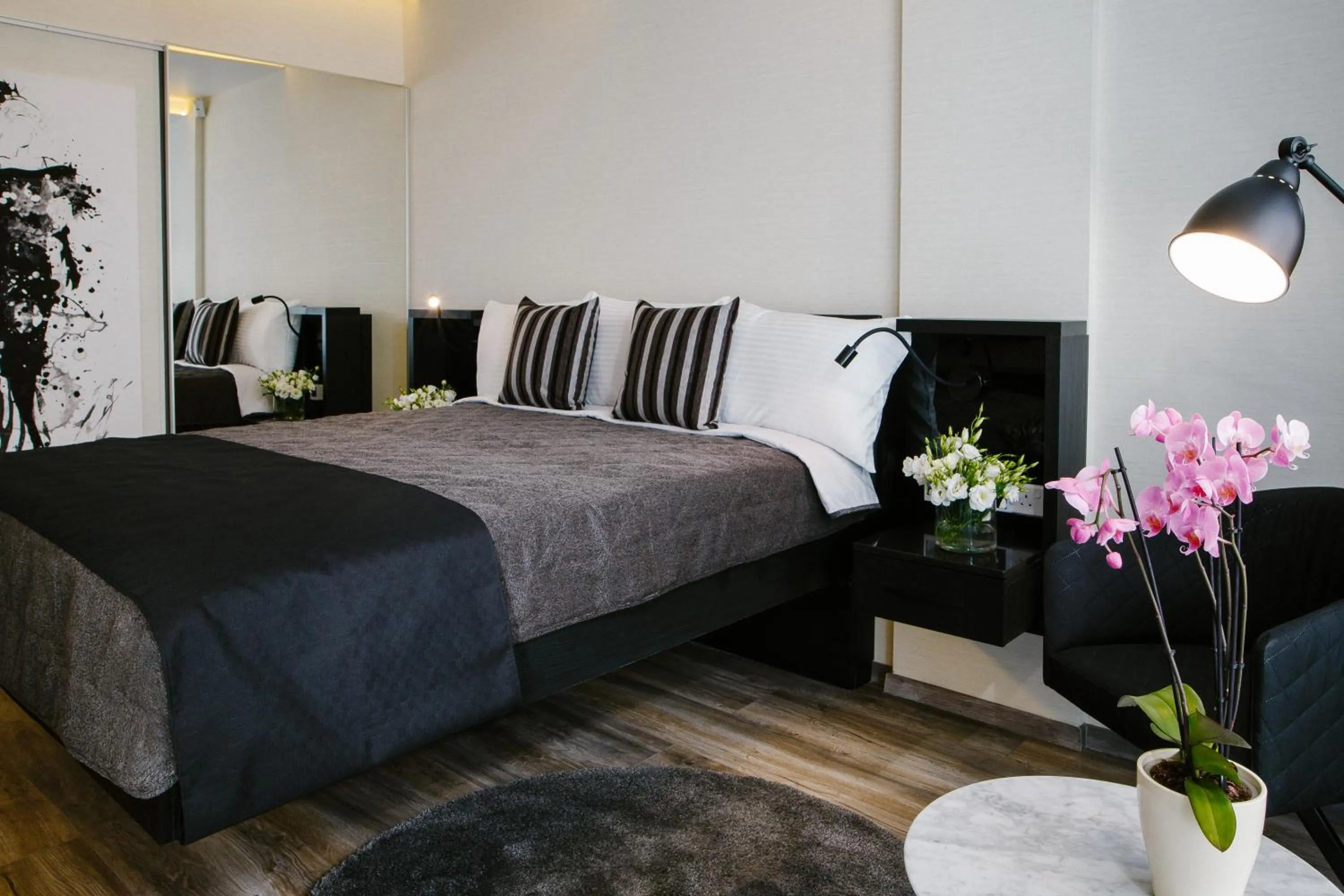 Bed in Qbic City Hotel