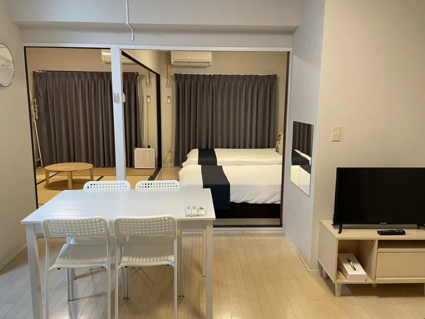 Living room, Bed in Stay Hakata