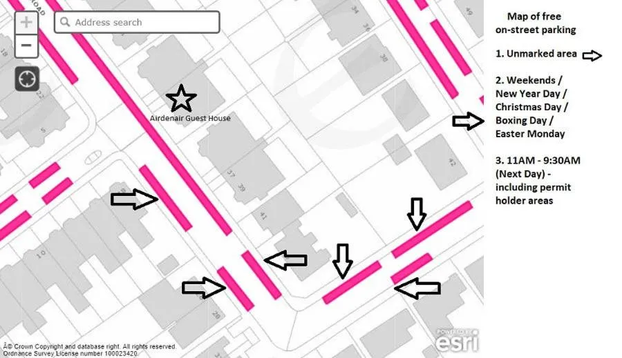 Parking in Airdenair Guest House