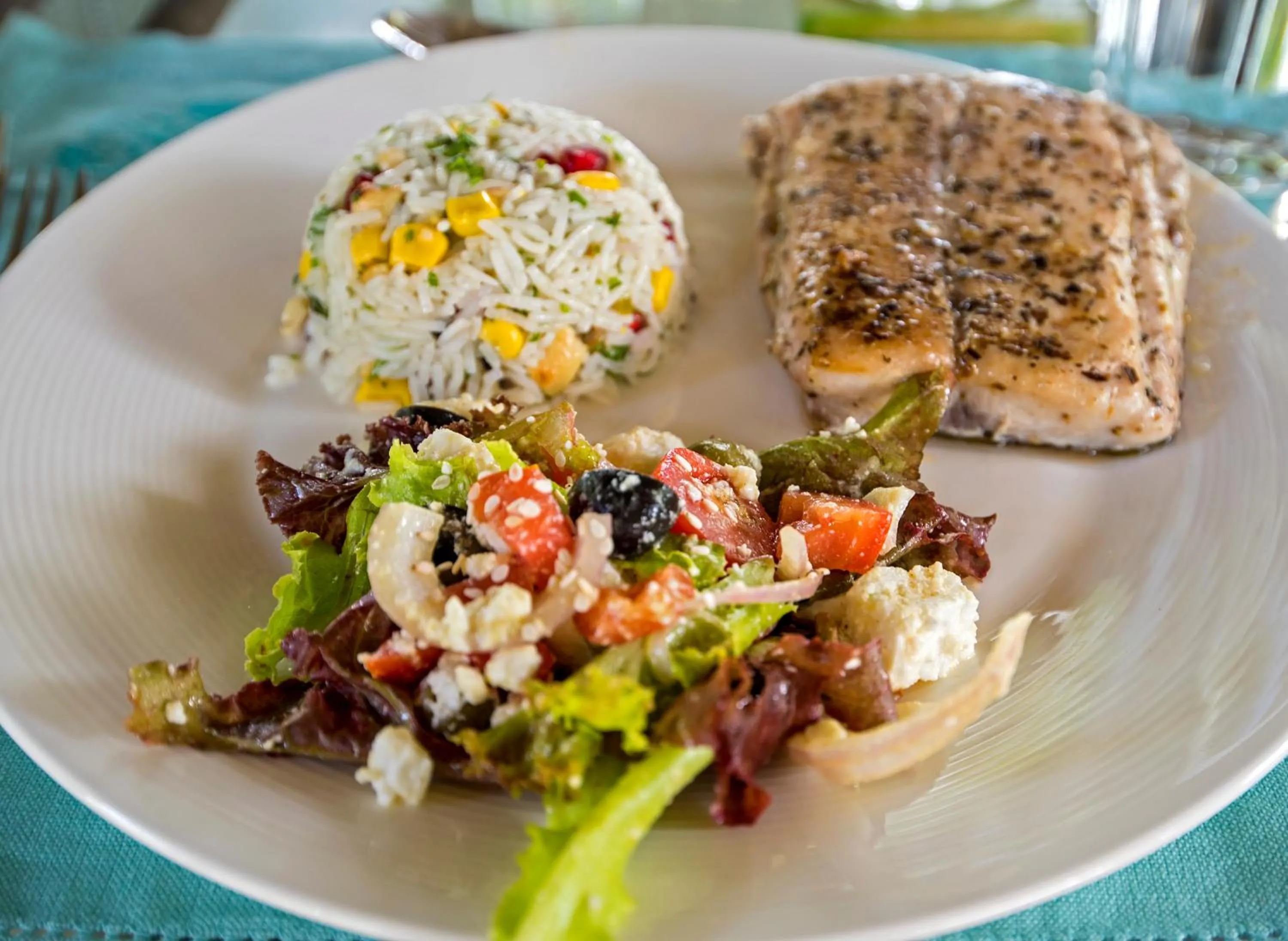 Food close-up in The Postcard Velha, Goa