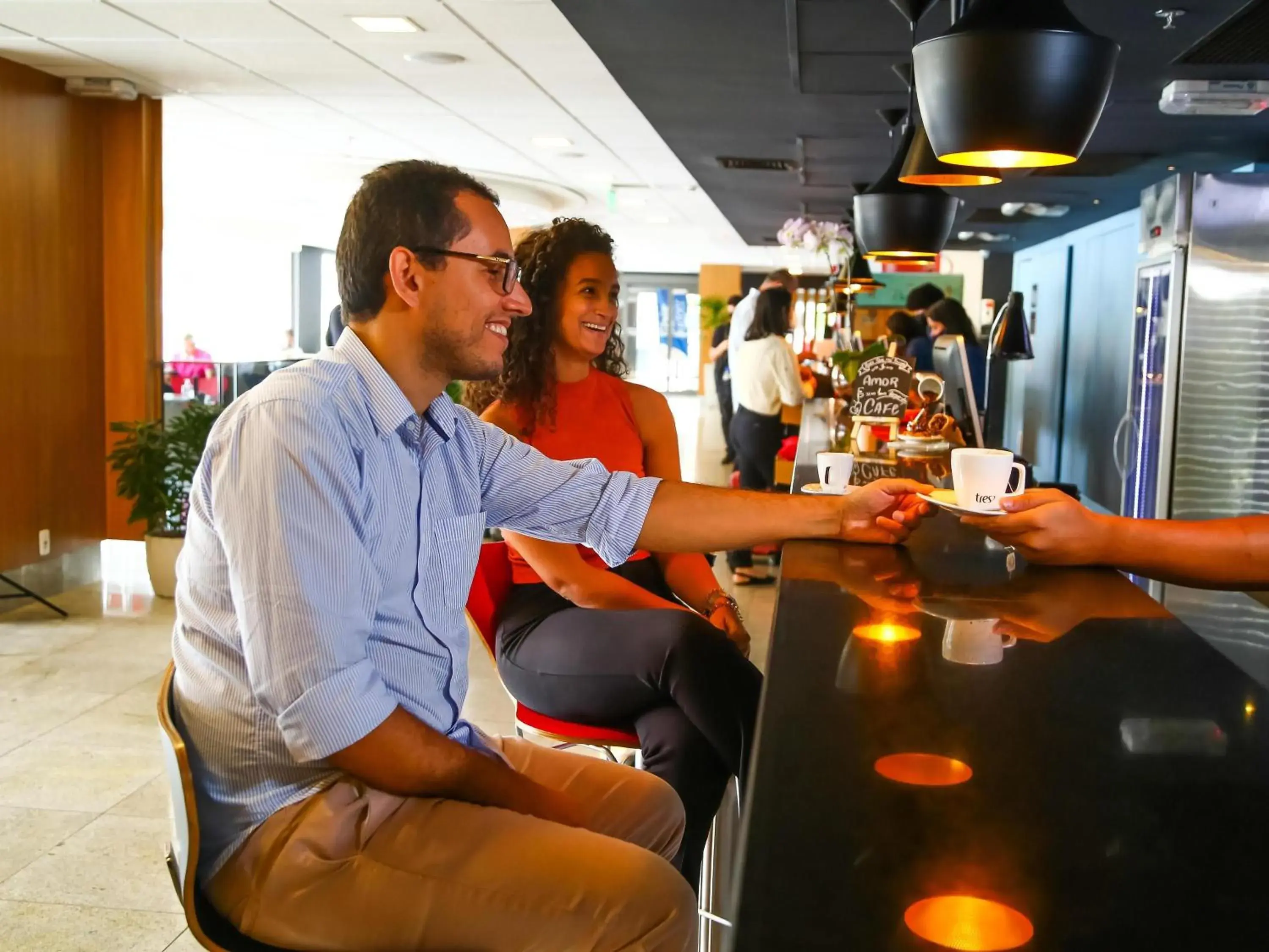 Lounge or bar in ibis budget Rio de Janeiro Nova America Lounge or bar in ibis budget Rio de Janeiro Nova America