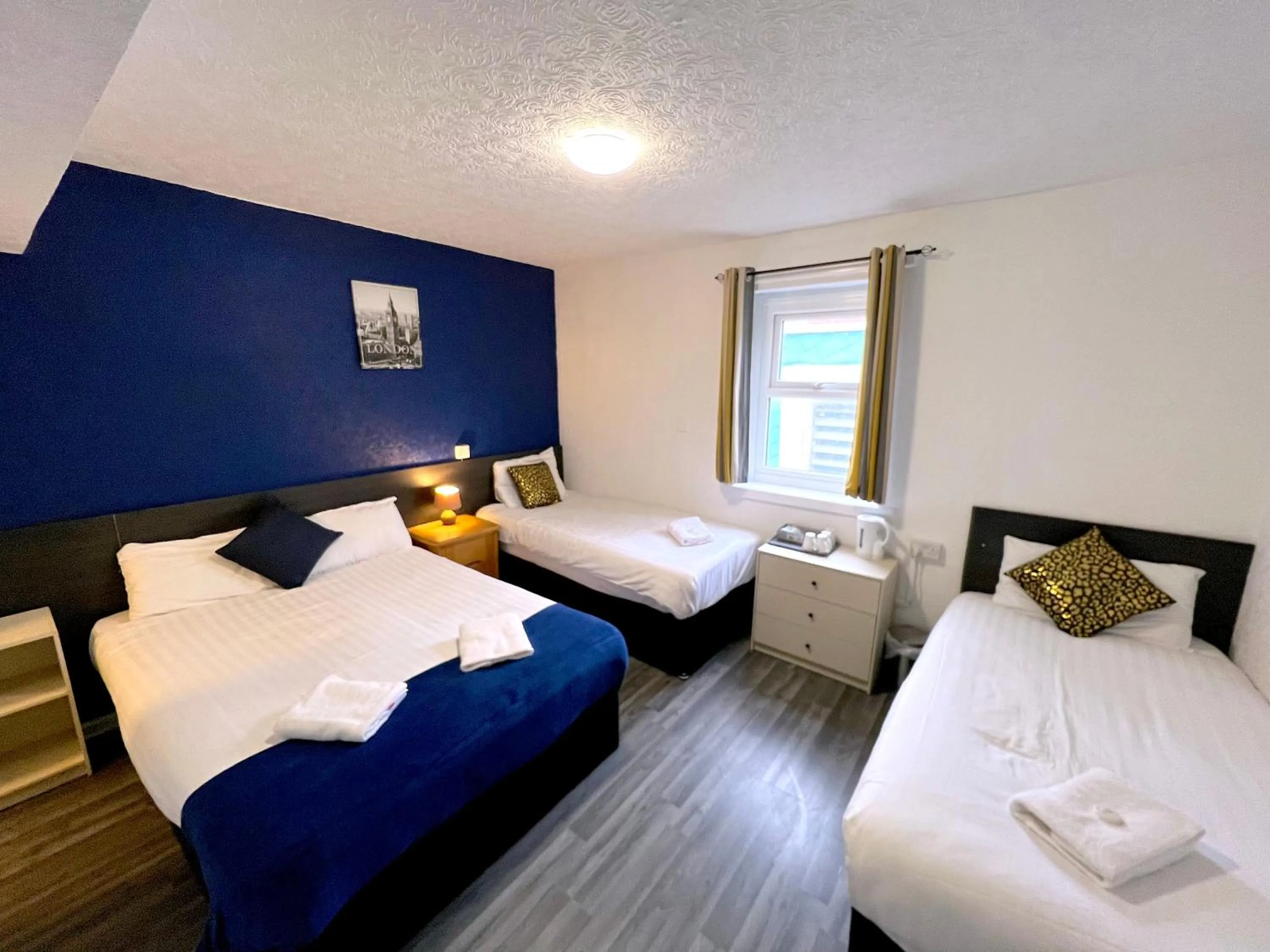 Bedroom, Bed in Calypso hotel Blackpool