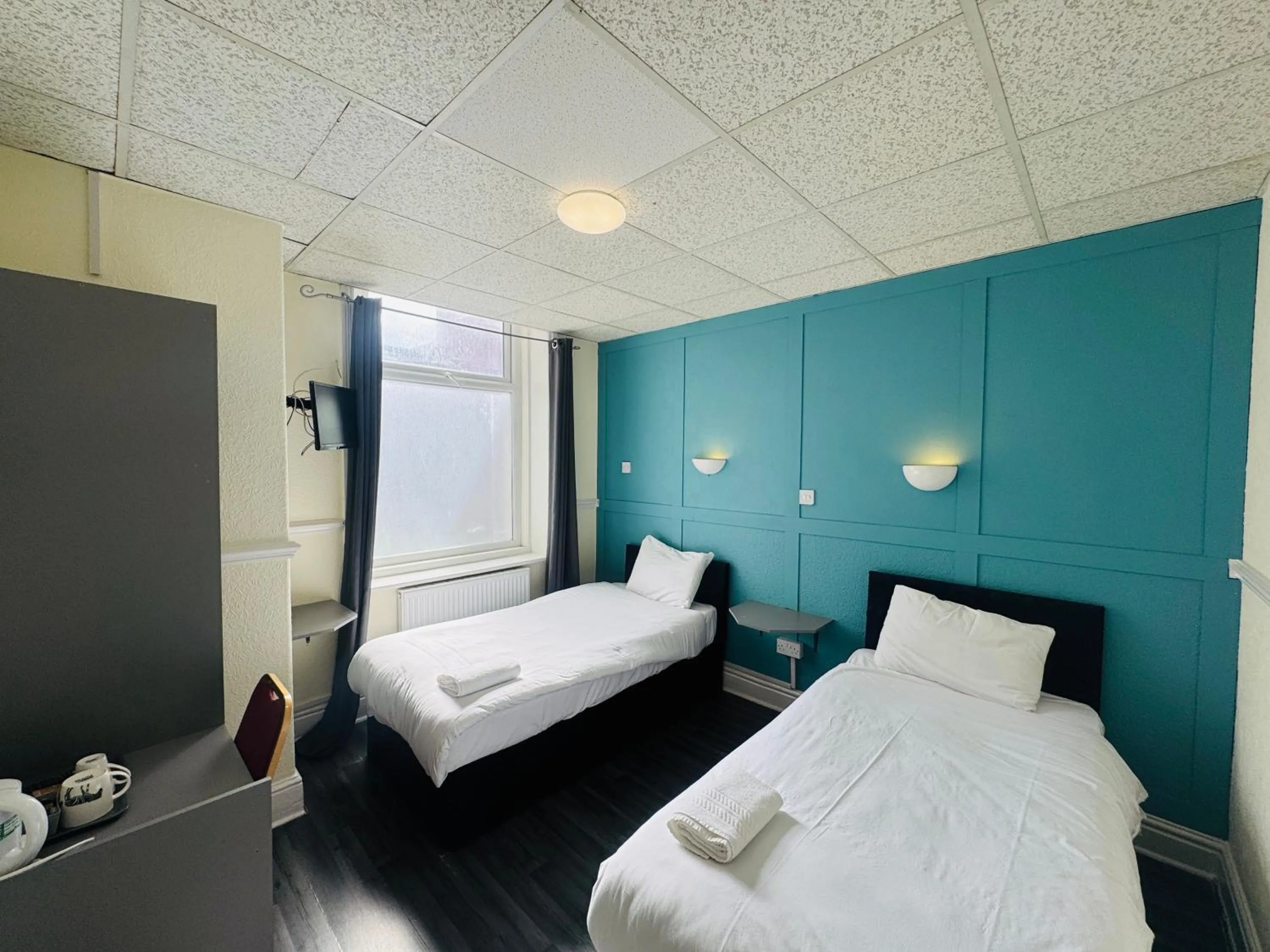 Bed in Calypso hotel Blackpool