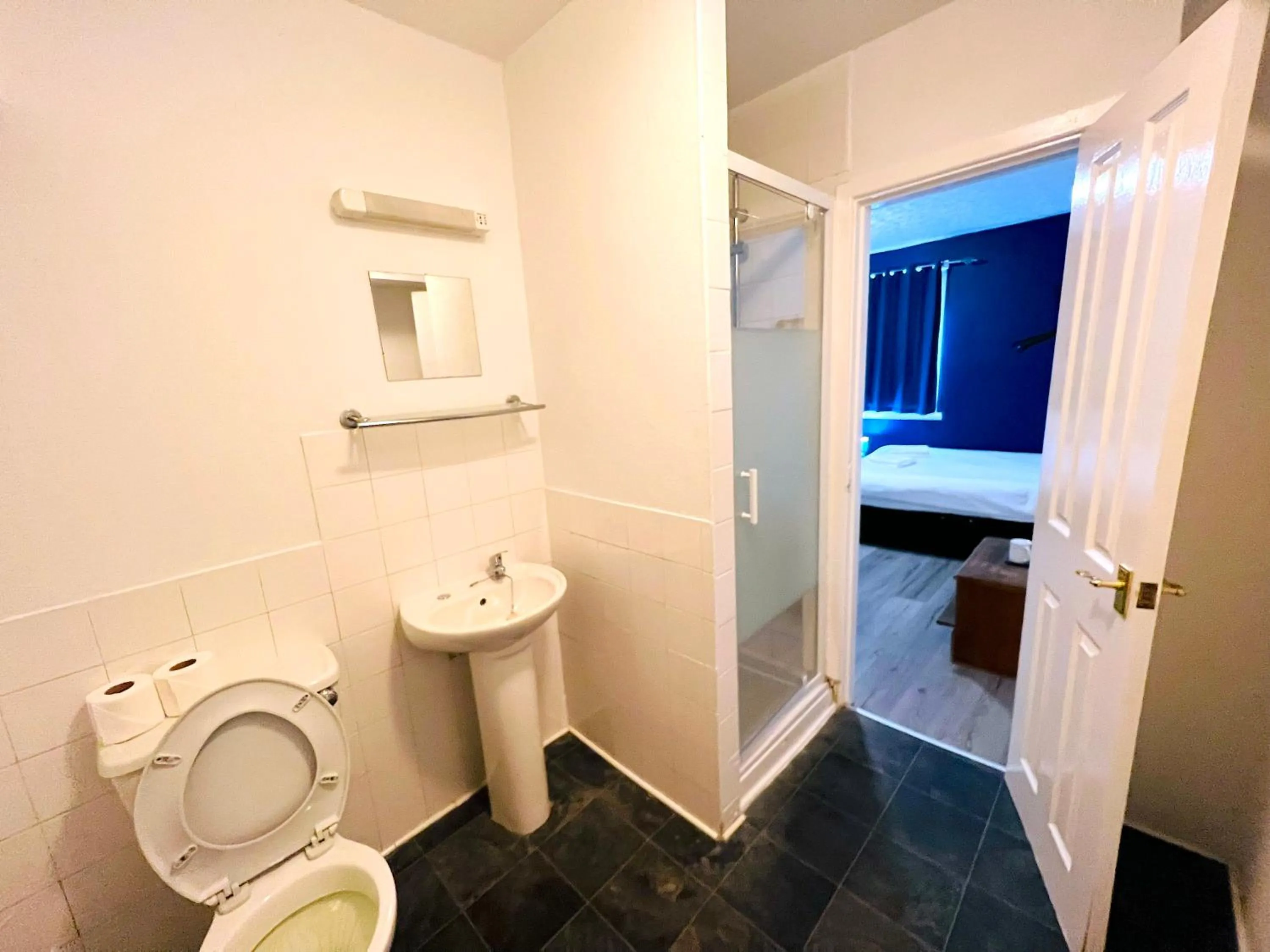 Shower in Calypso hotel Blackpool