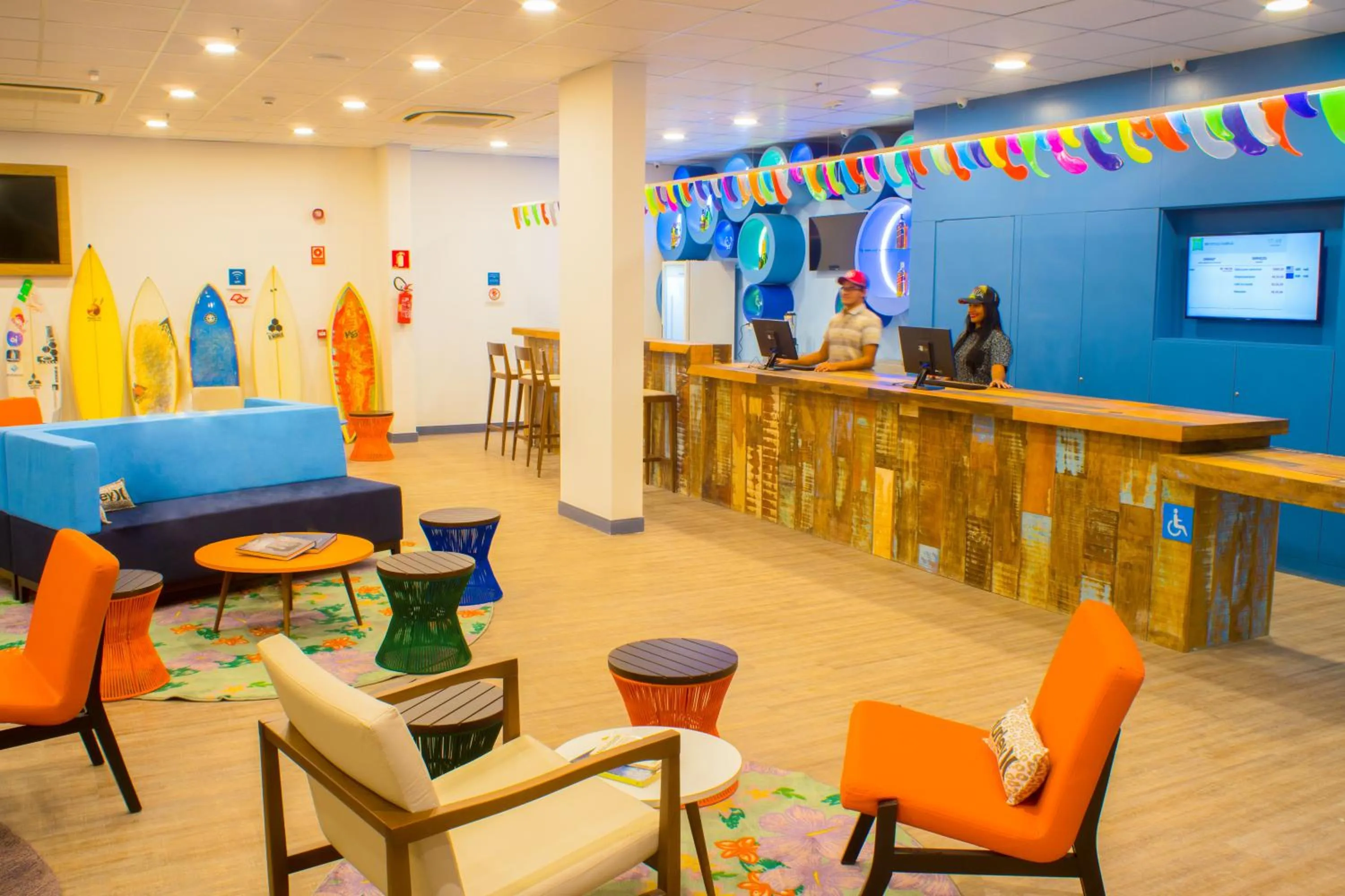 Lobby or reception in Delphin Surf Hotel