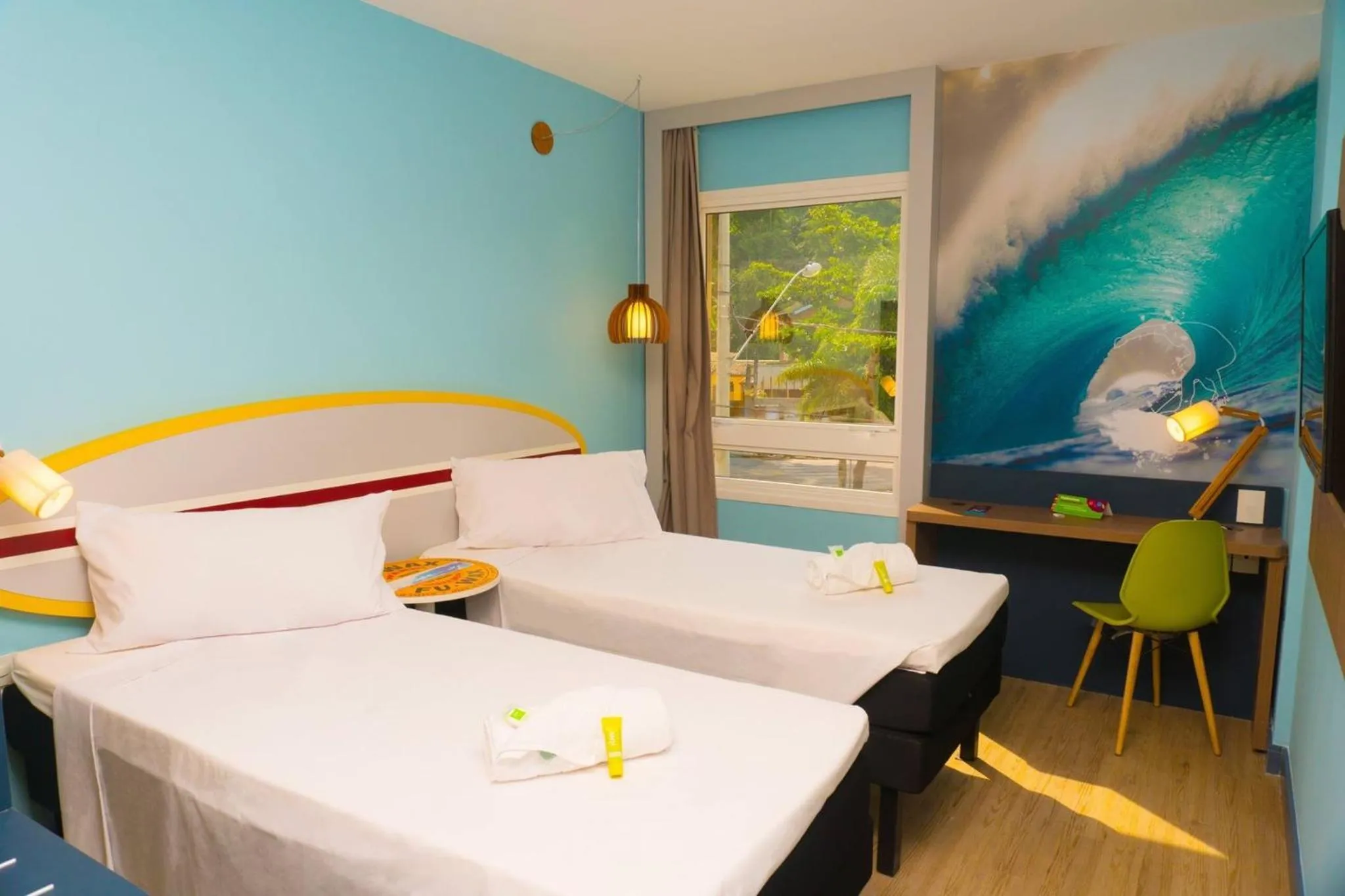 Bedroom, Bed in Delphin Surf Hotel