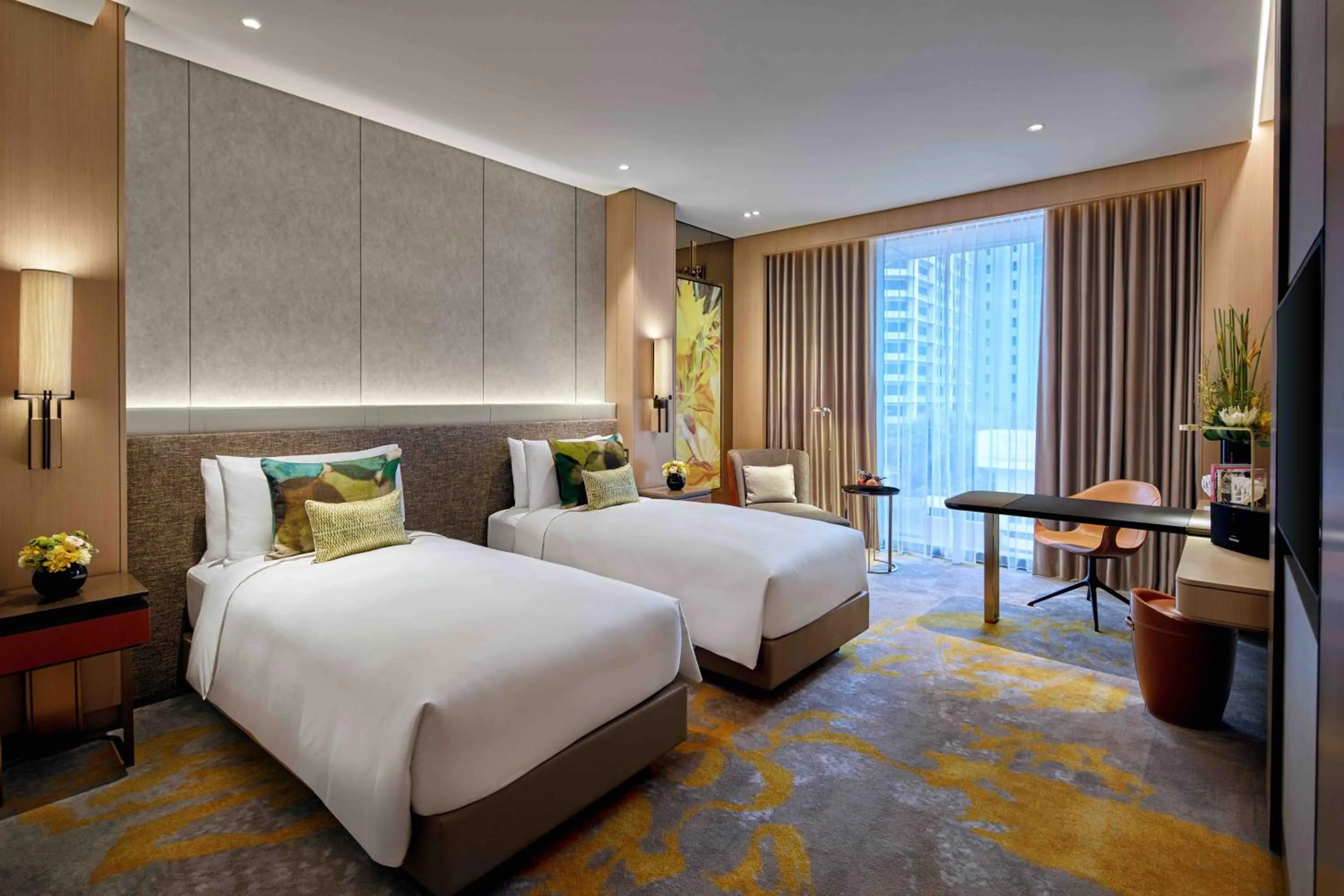 Bedroom, Bed in Sofitel Singapore City Centre