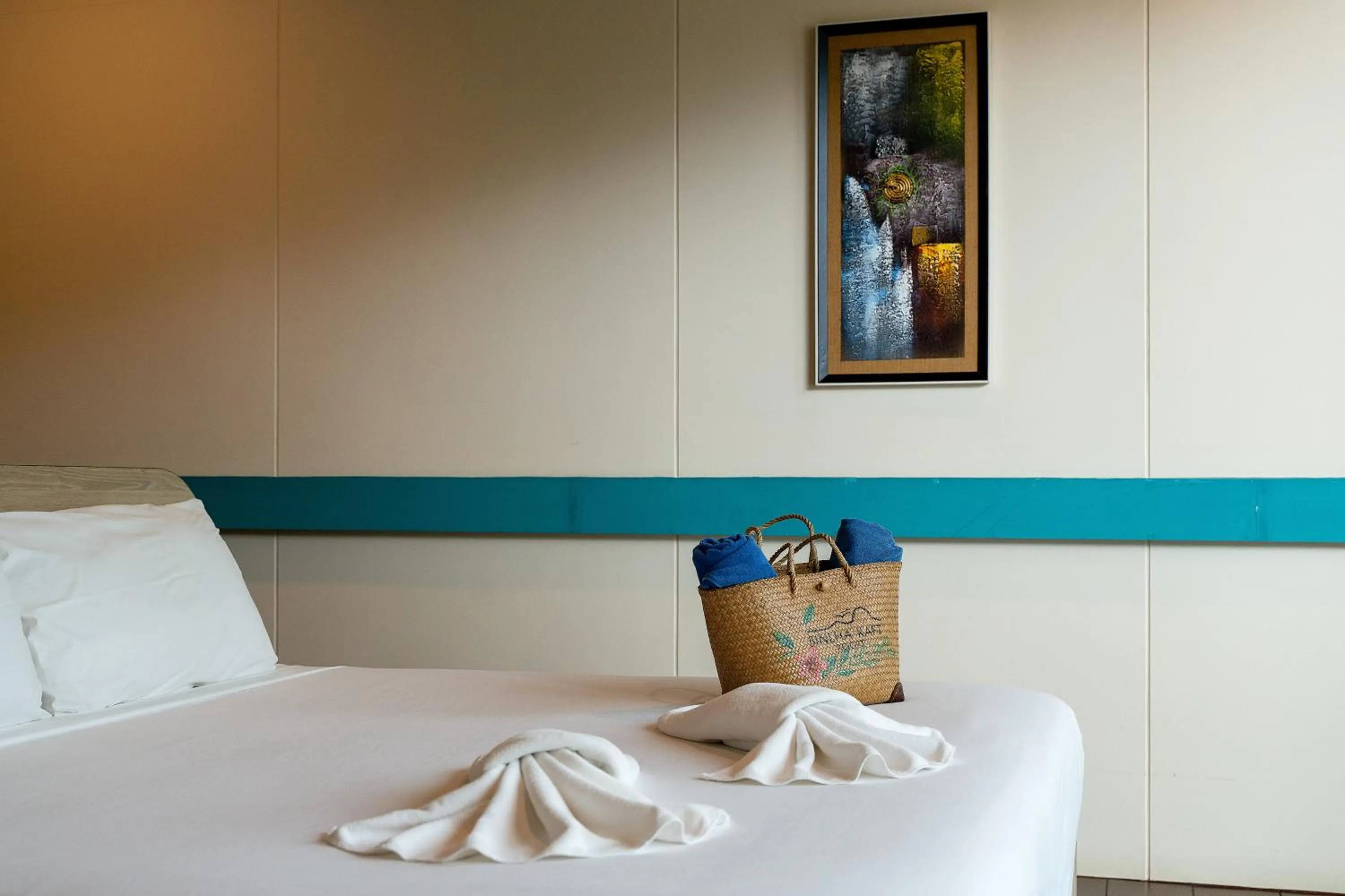 Bed in Binlha Raft Resort