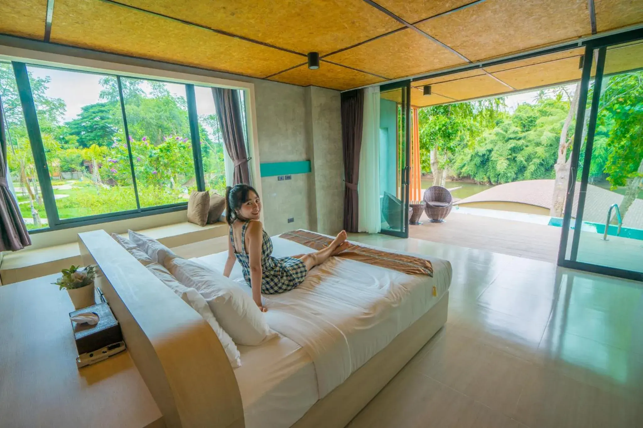 Deluxe Pool Villa in Binlha Raft Resort Deluxe Pool Villa in Binlha Raft Resort