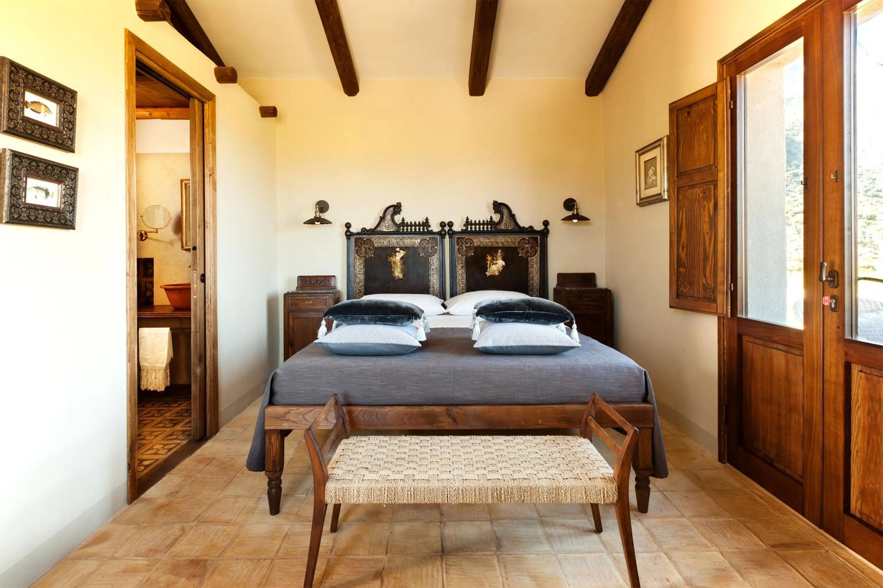 Bedroom, Bed in Baglio Giammaccaro