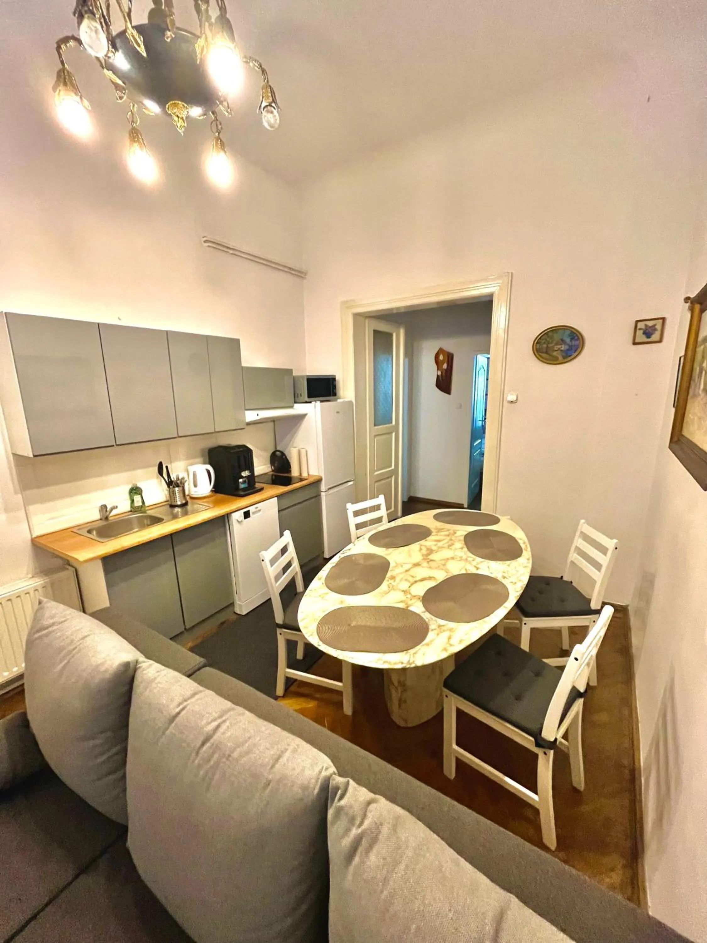 Kitchen or kitchenette in Pokoje Gościnne Wiślna