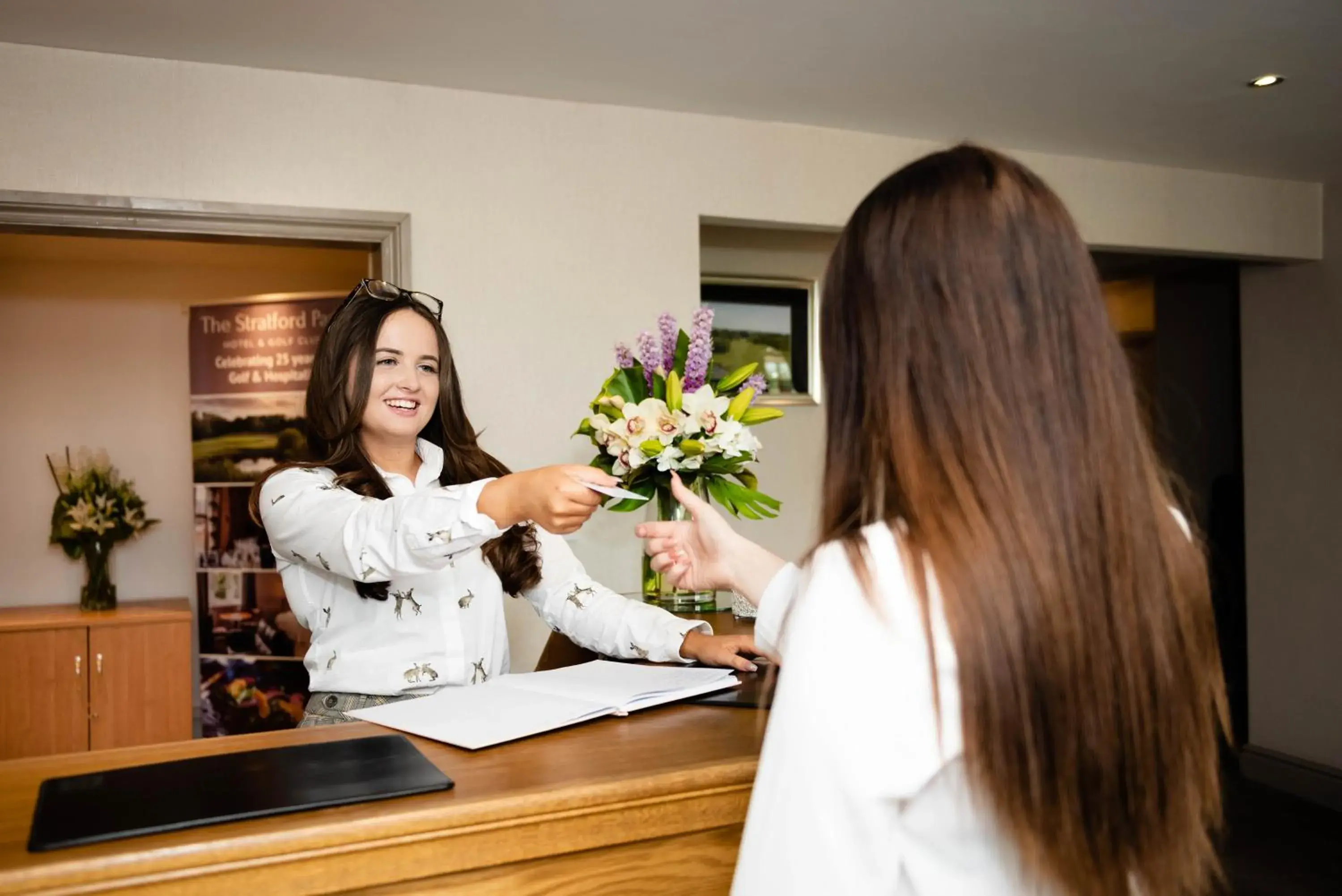 Lobby or reception in The Stratford Park Hotel & Golf Club Lobby or reception in The Stratford Park Hotel & Golf Club