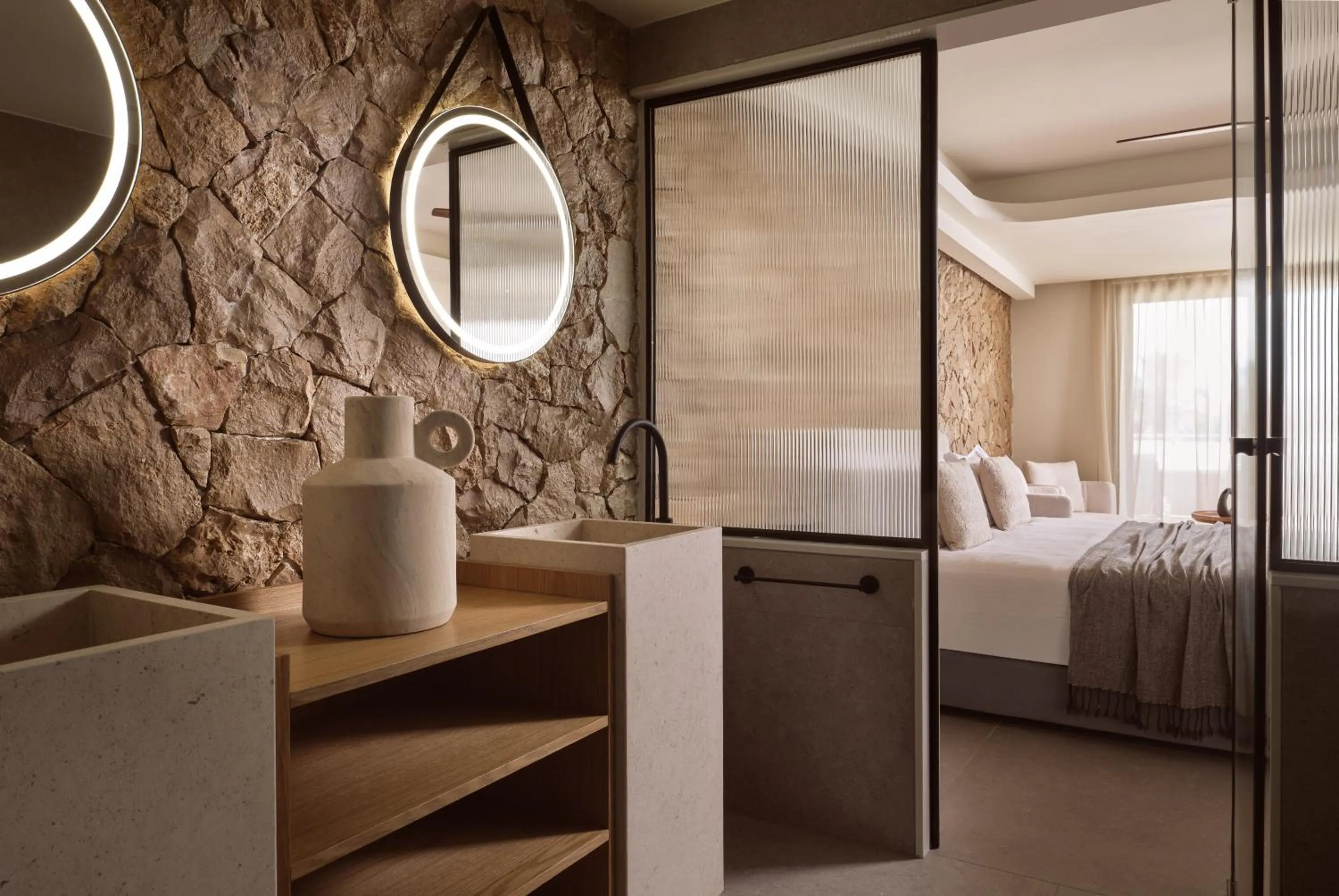 Bathroom, Bed in Lesante Classic - Preferred Hotels & Resorts
