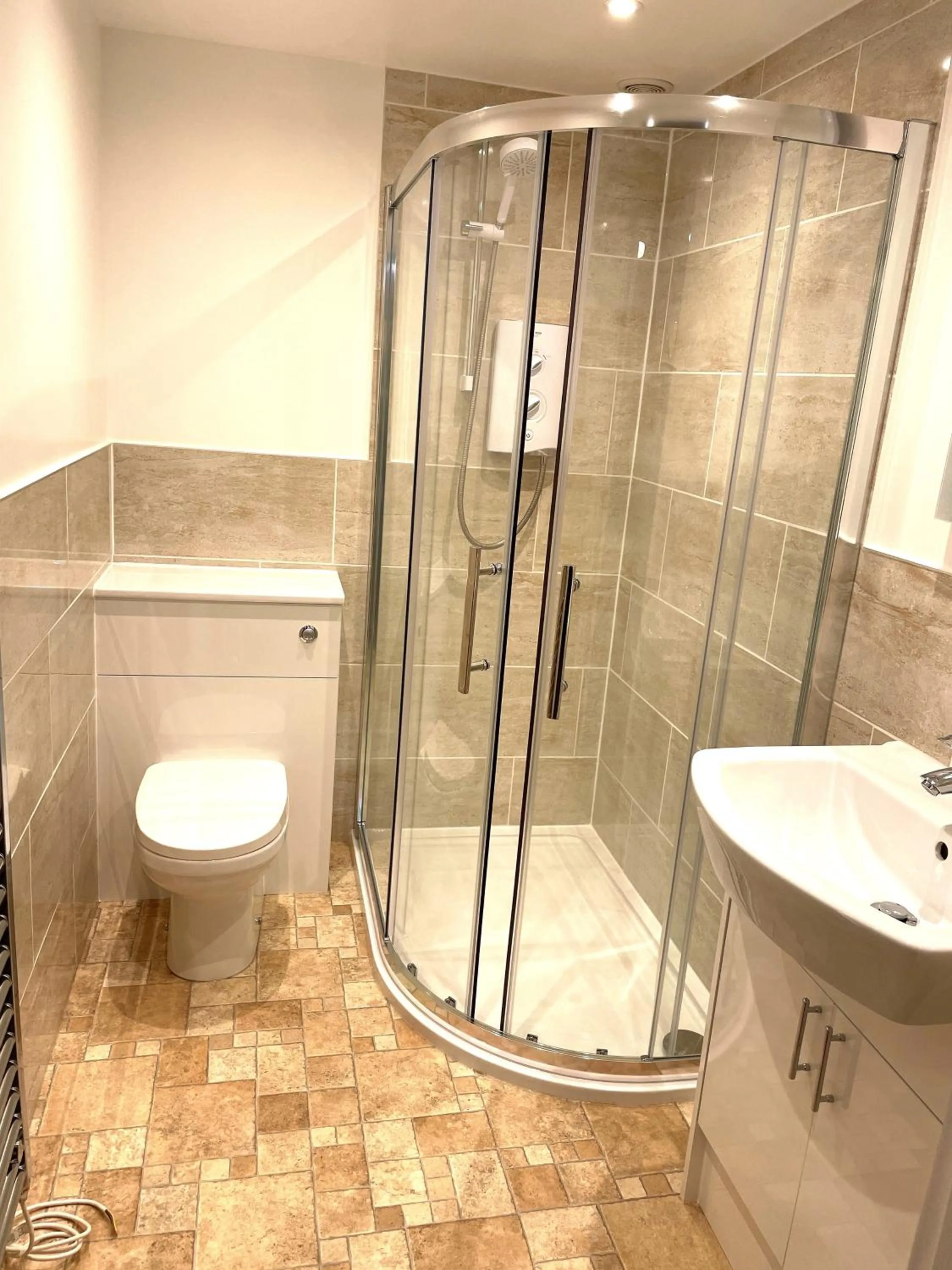 Shower in Bridge Farm Holiday Cottages