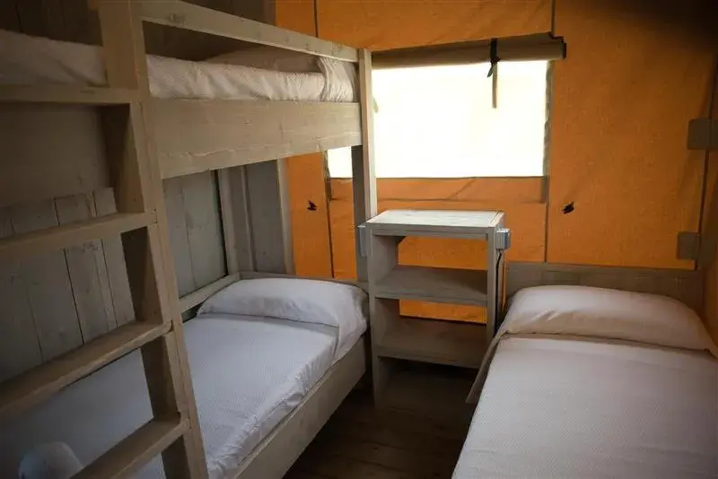 Bed in Camping La Ribera Salada Bed in Camping La Ribera Salada