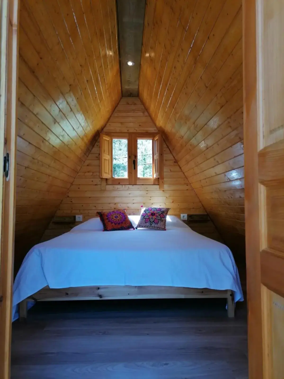 Bed in Camping La Ribera Salada Bed in Camping La Ribera Salada