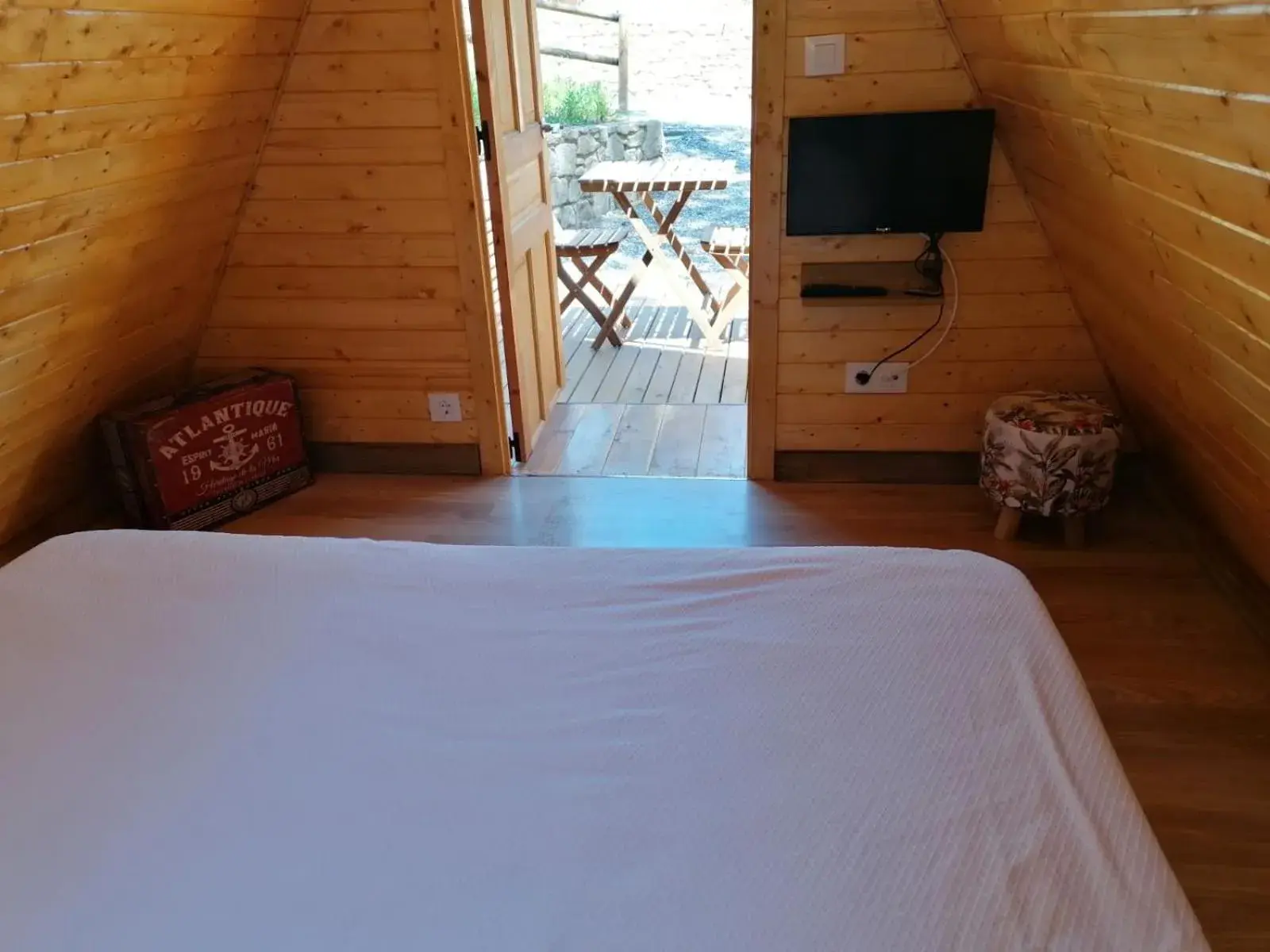 Bed in Camping La Ribera Salada Bed in Camping La Ribera Salada