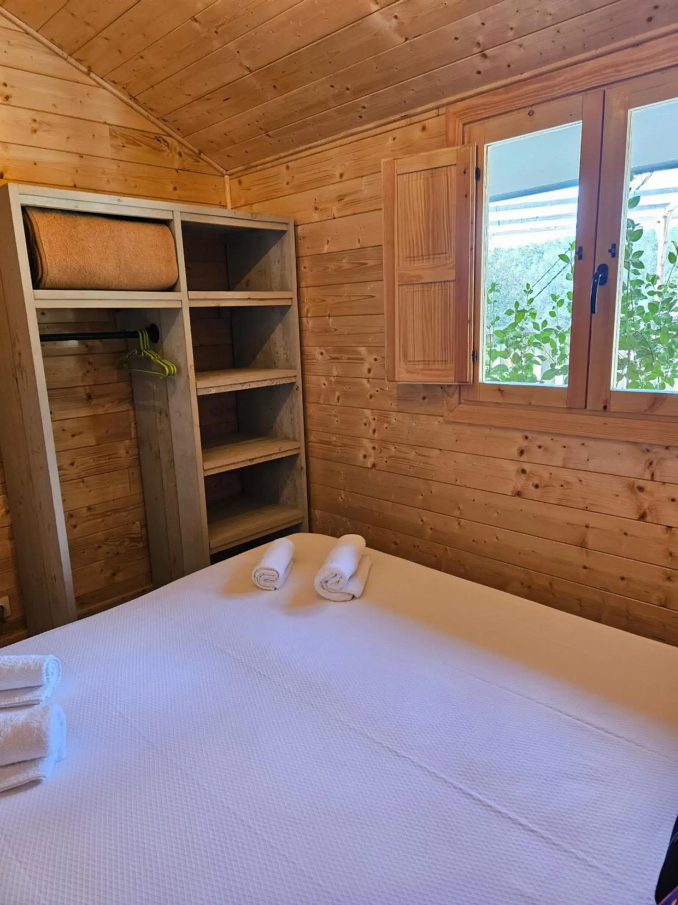 Bed in Camping La Ribera Salada Bed in Camping La Ribera Salada