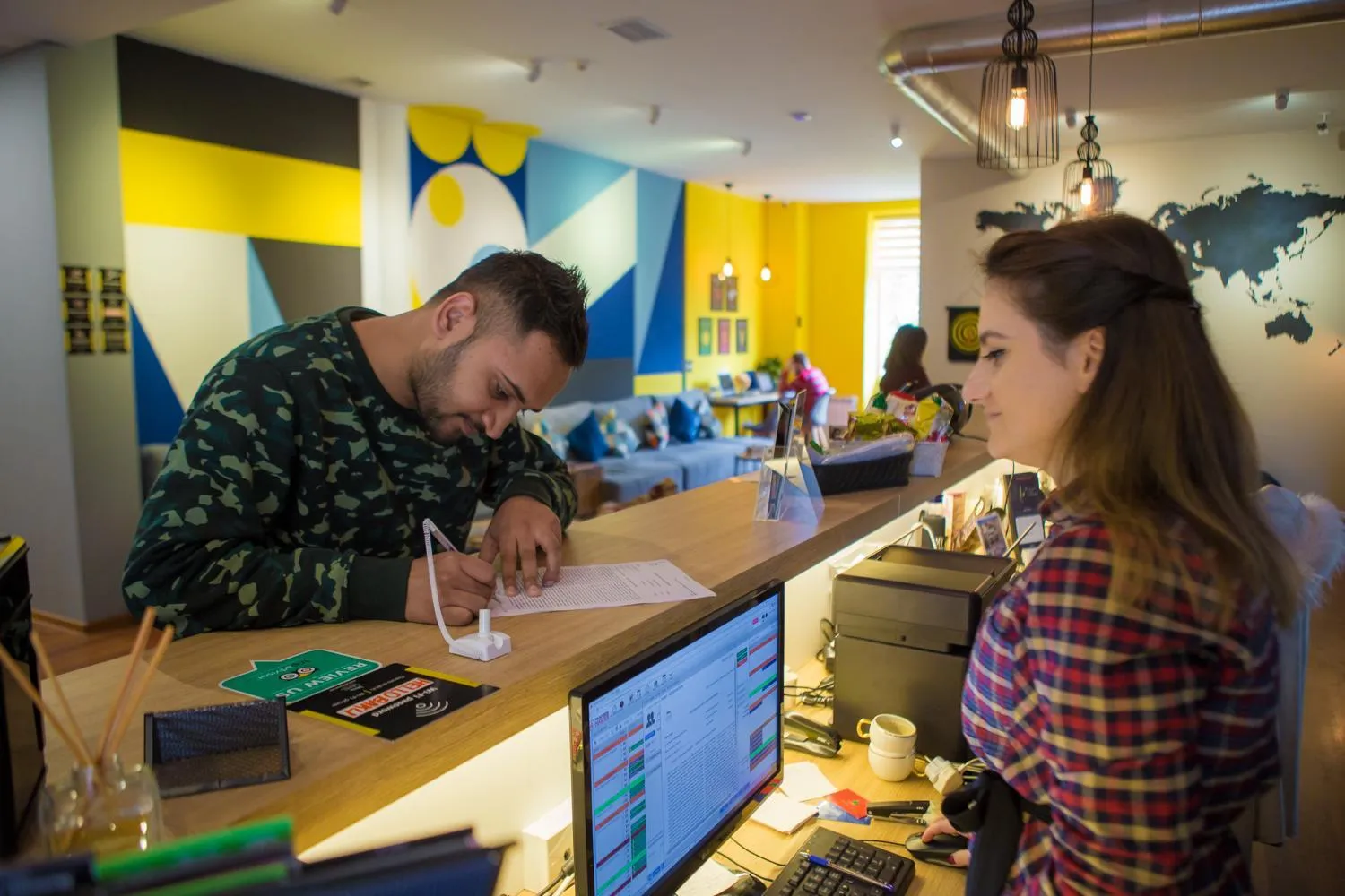 Lobby or reception in SAHIL Hostel & Hotel