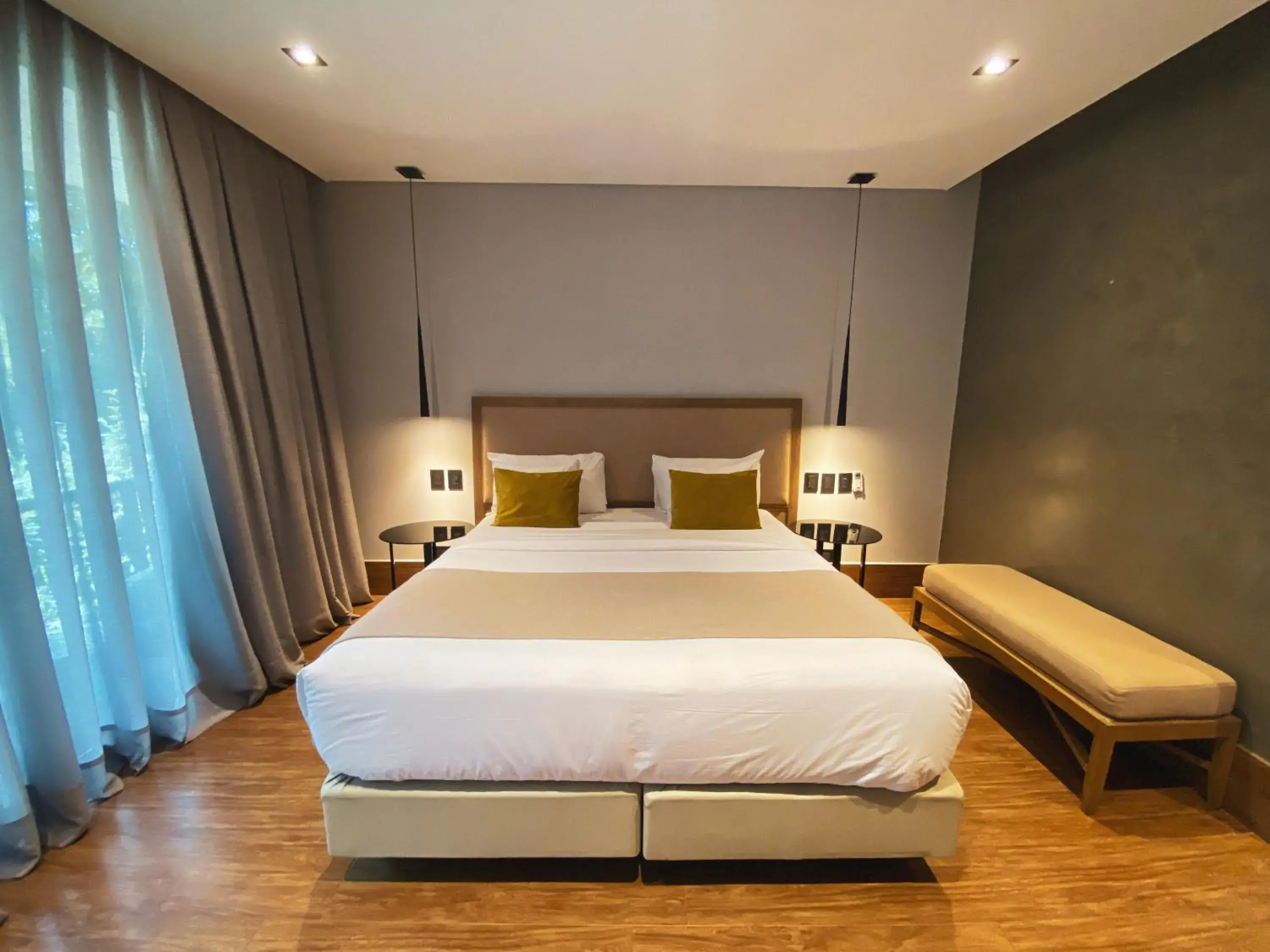 Bed in Selvaje Lodge Iguazu Bed in Selvaje Lodge Iguazu