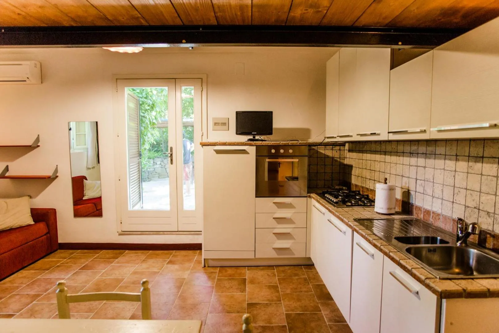 Kitchen or kitchenette in Agriturismo Serignano alle Rocchette