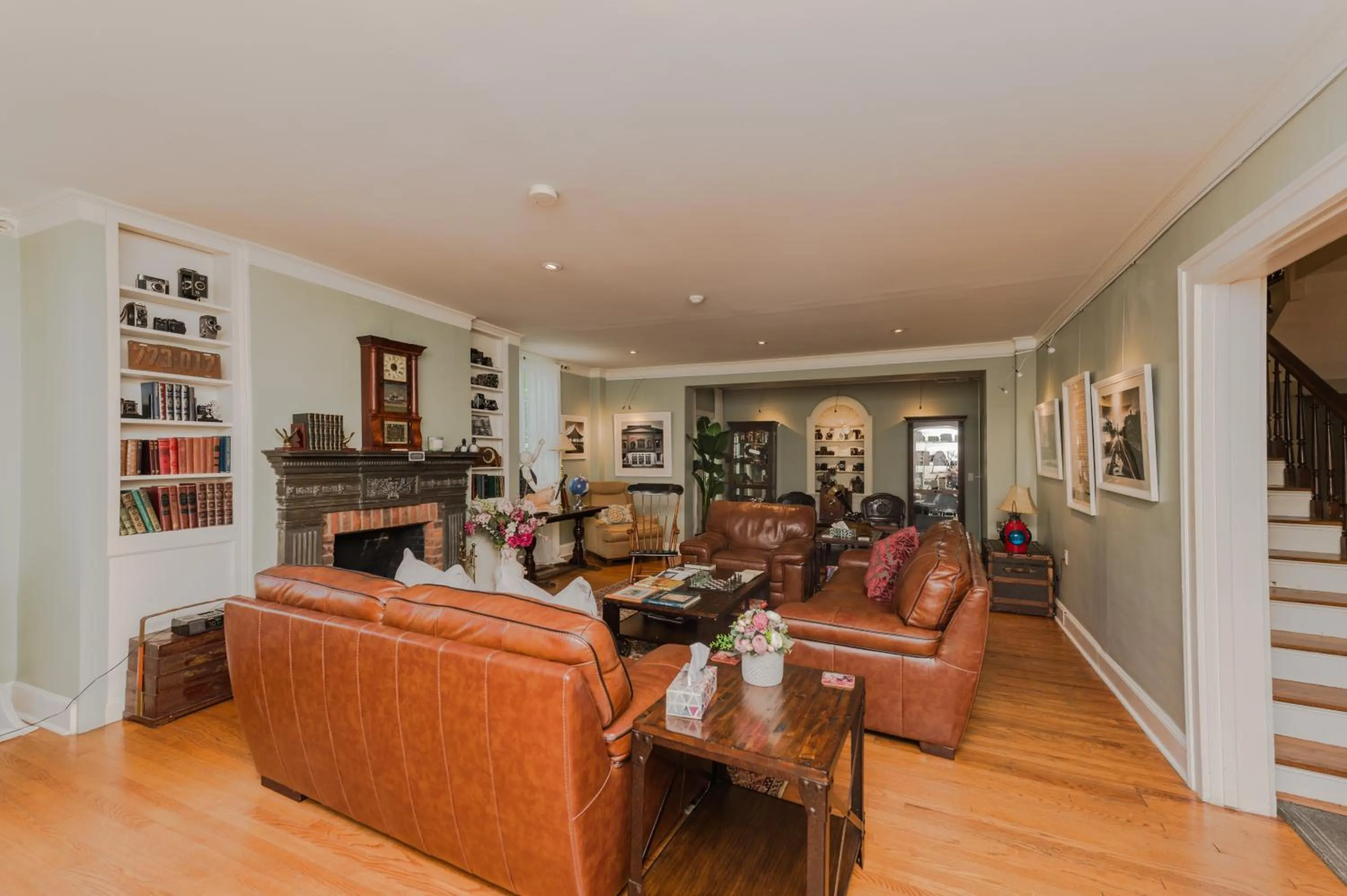 Living room in The Old Bank House