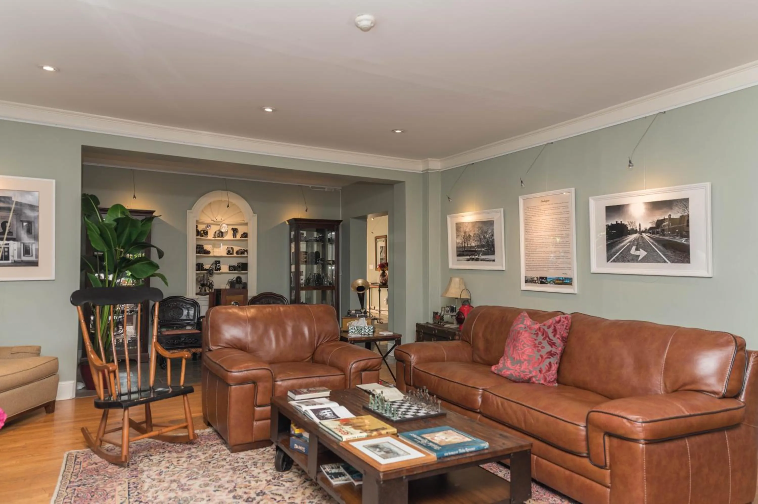Living room in The Old Bank House