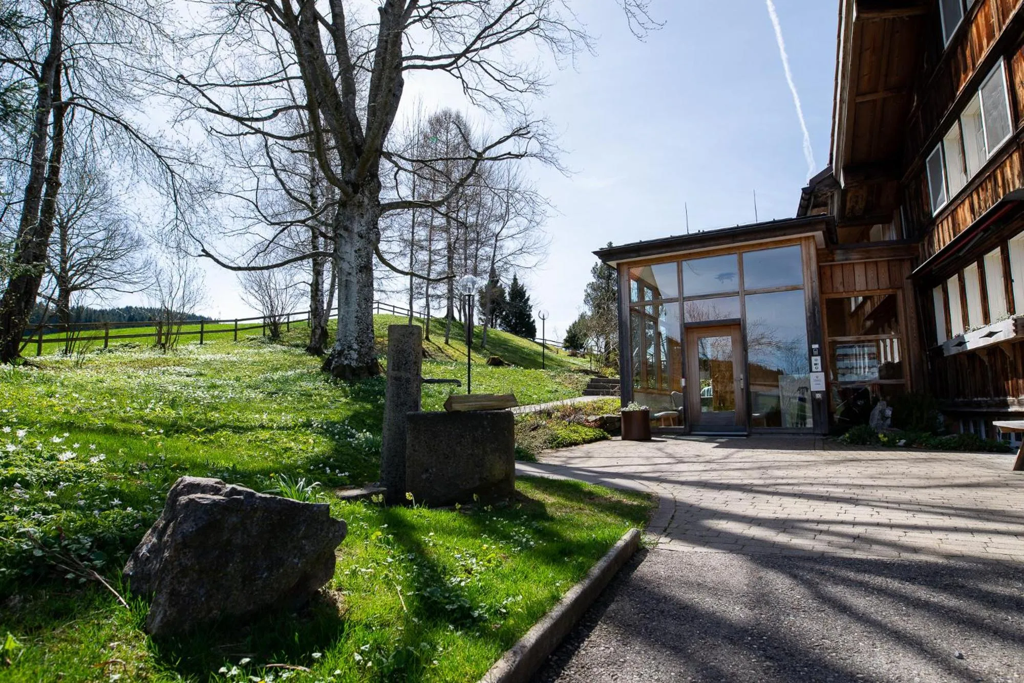 Garden view in Ferienhotel Idyll Gais