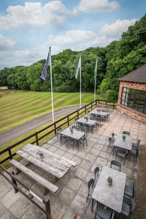 Patio in Woodbury Park Hotel & Spa