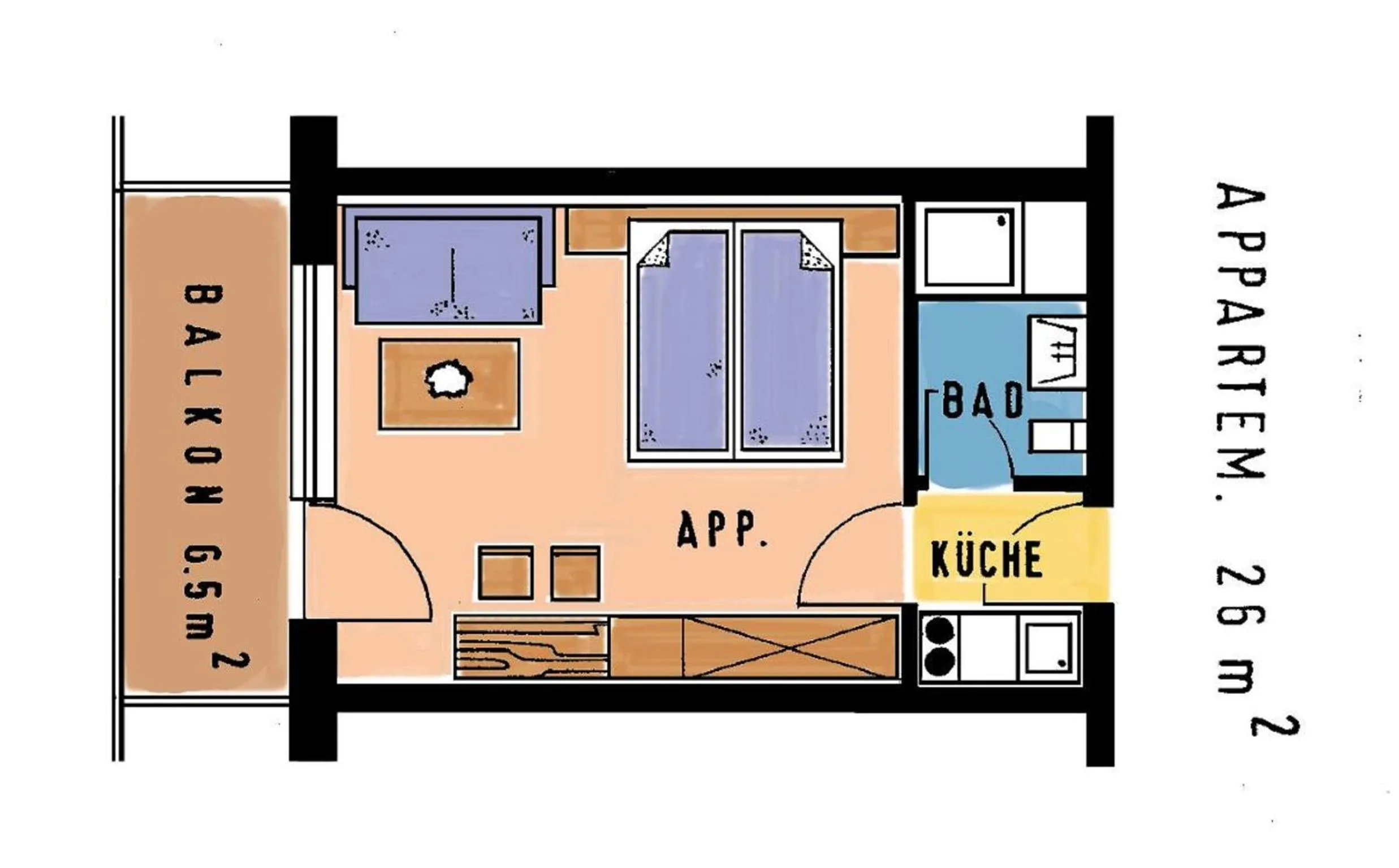 Photo of the whole room in Appartementhaus Josef