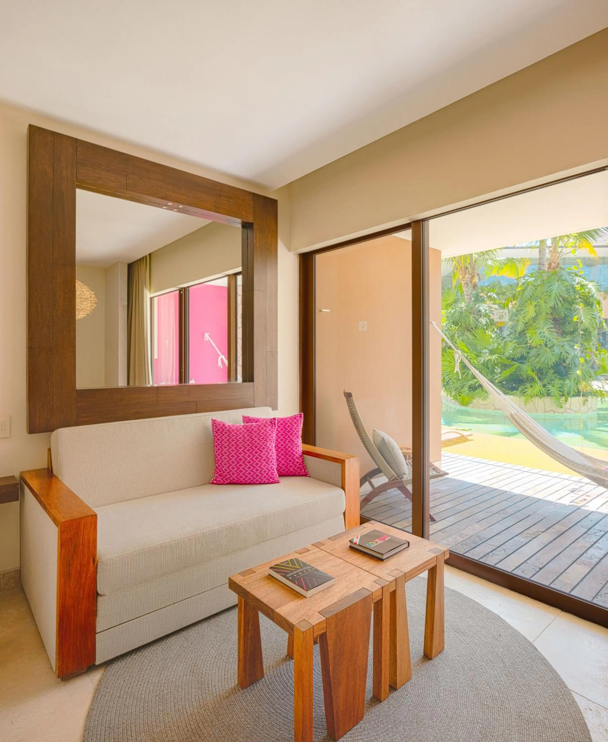 View (from property/room), Bed in Hotel Xcaret Mexico All Parks All Fun Inclusive