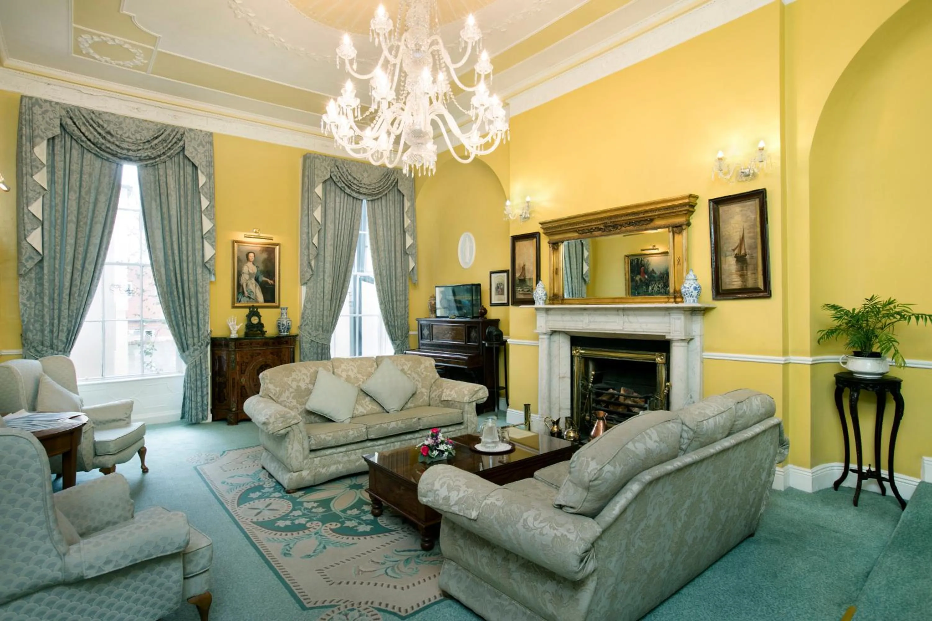 Living room in Harrington Hall