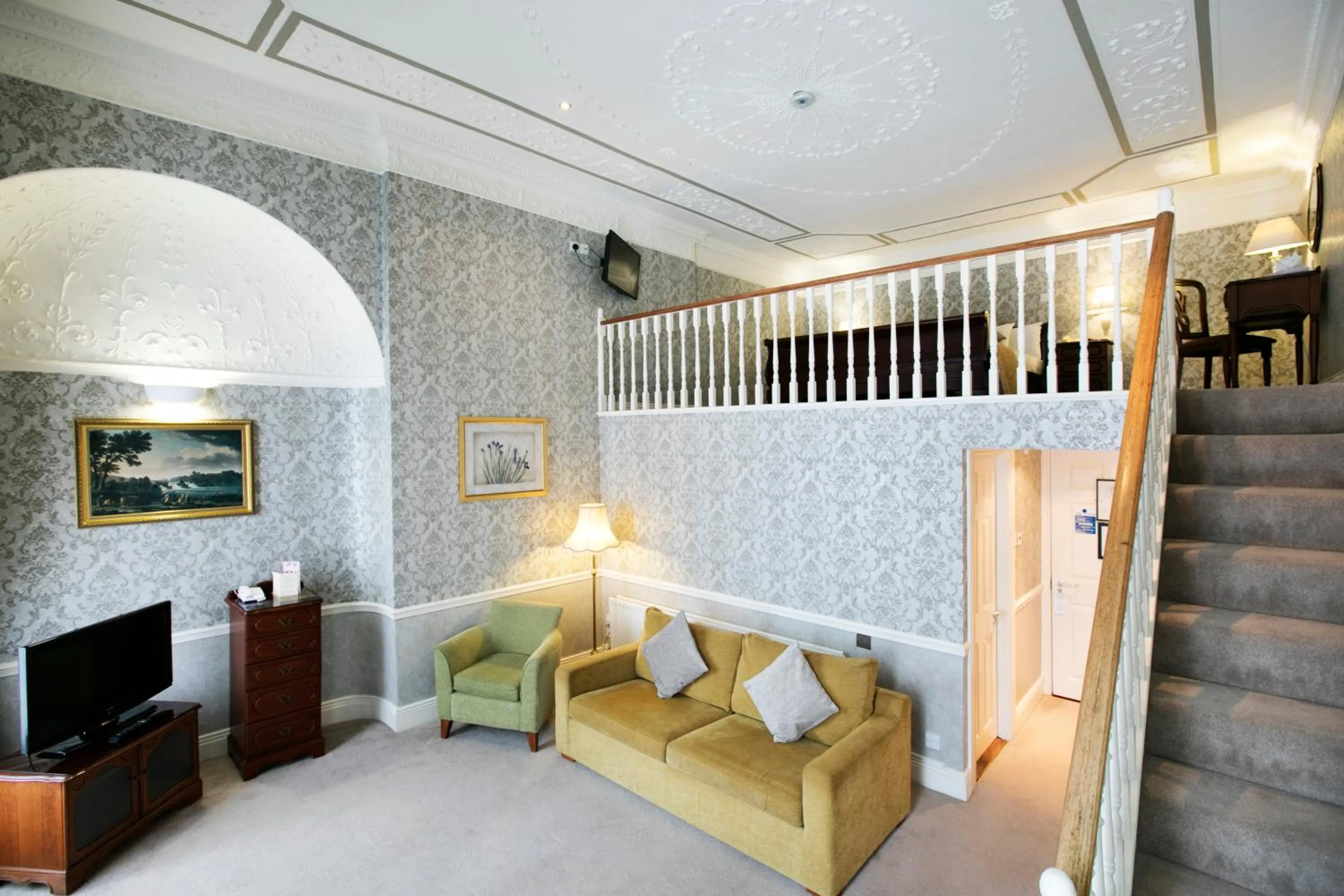 Living room in Harrington Hall