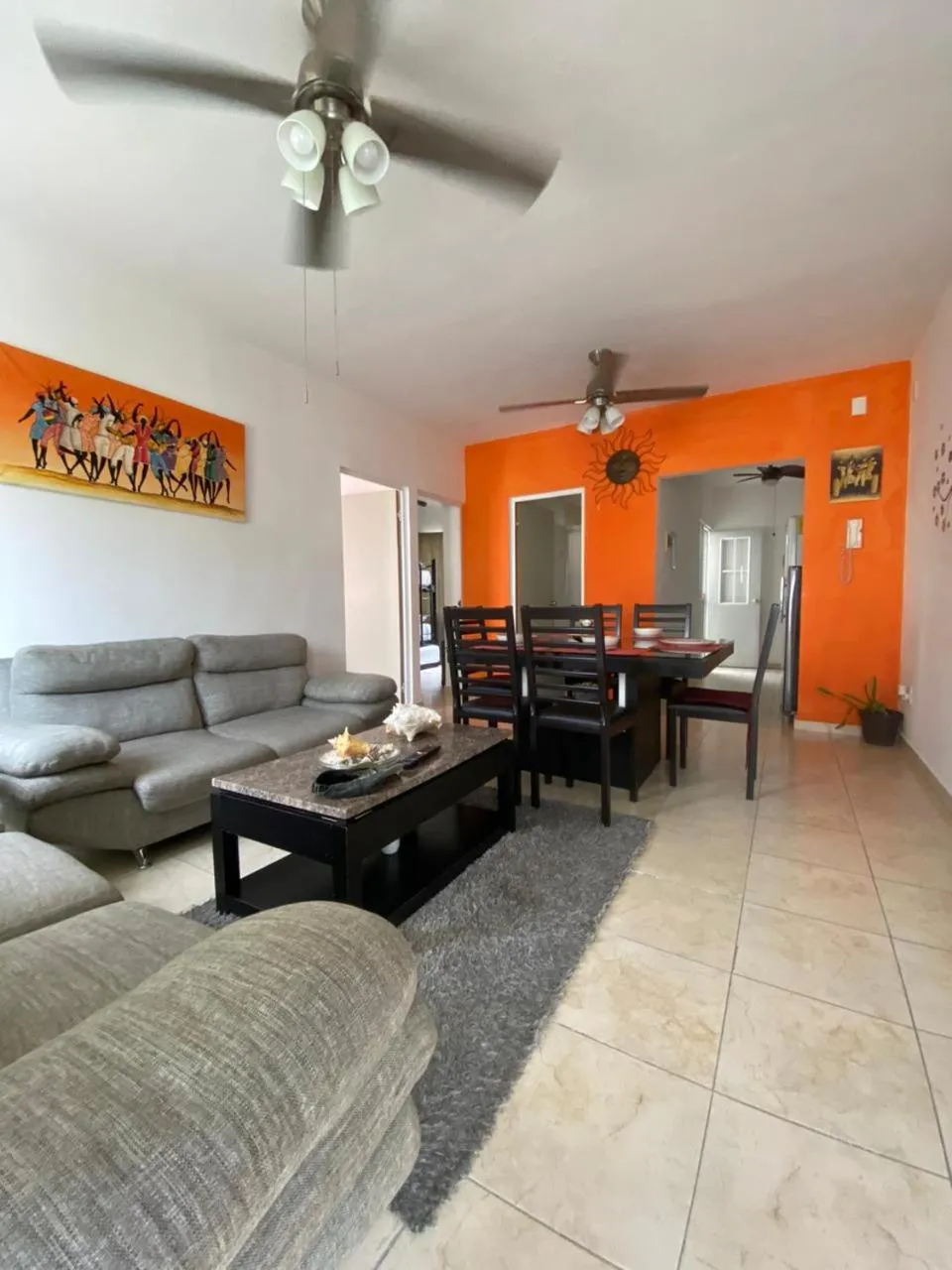 Living room in Apartamento En Fraccionamiento Privado 6 Personas, 5 Camas, Piscina cerca de la Playa