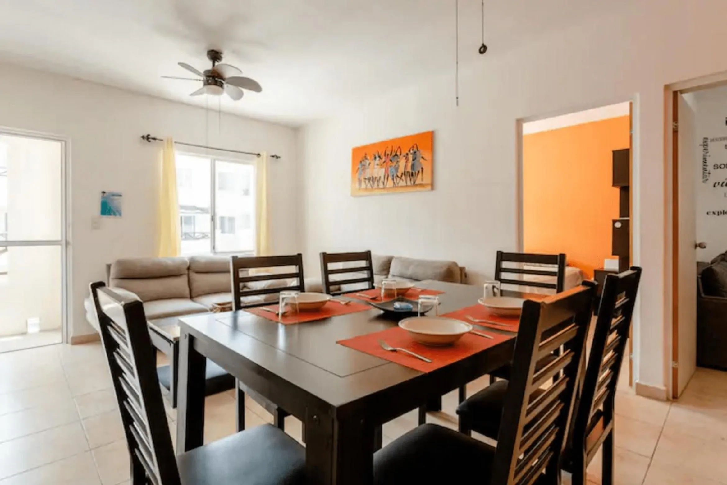 Dining area in Apartamento En Fraccionamiento Privado 6 Personas, 5 Camas, Piscina cerca de la Playa