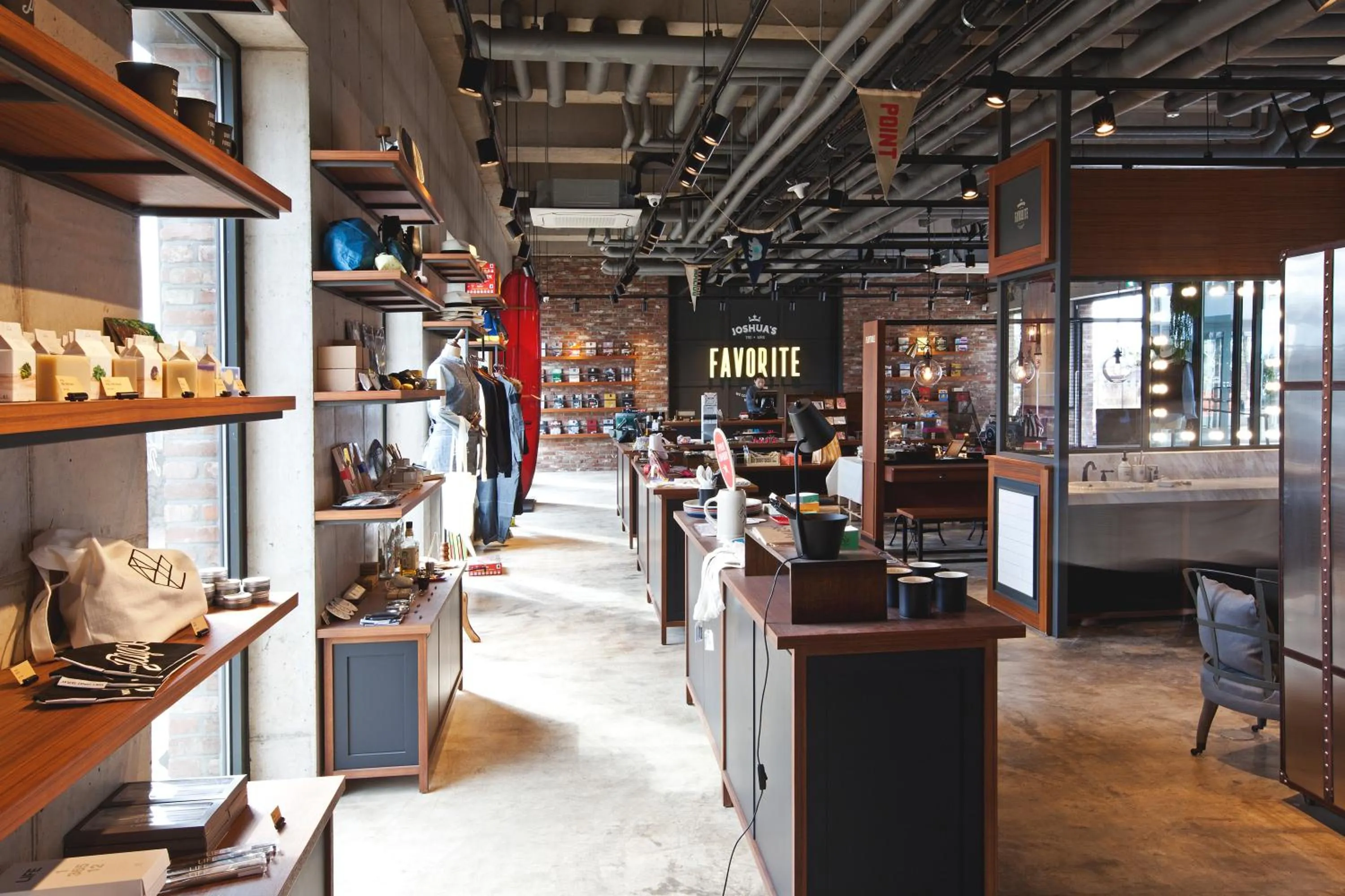 On-site shops in Playce Camp Jeju