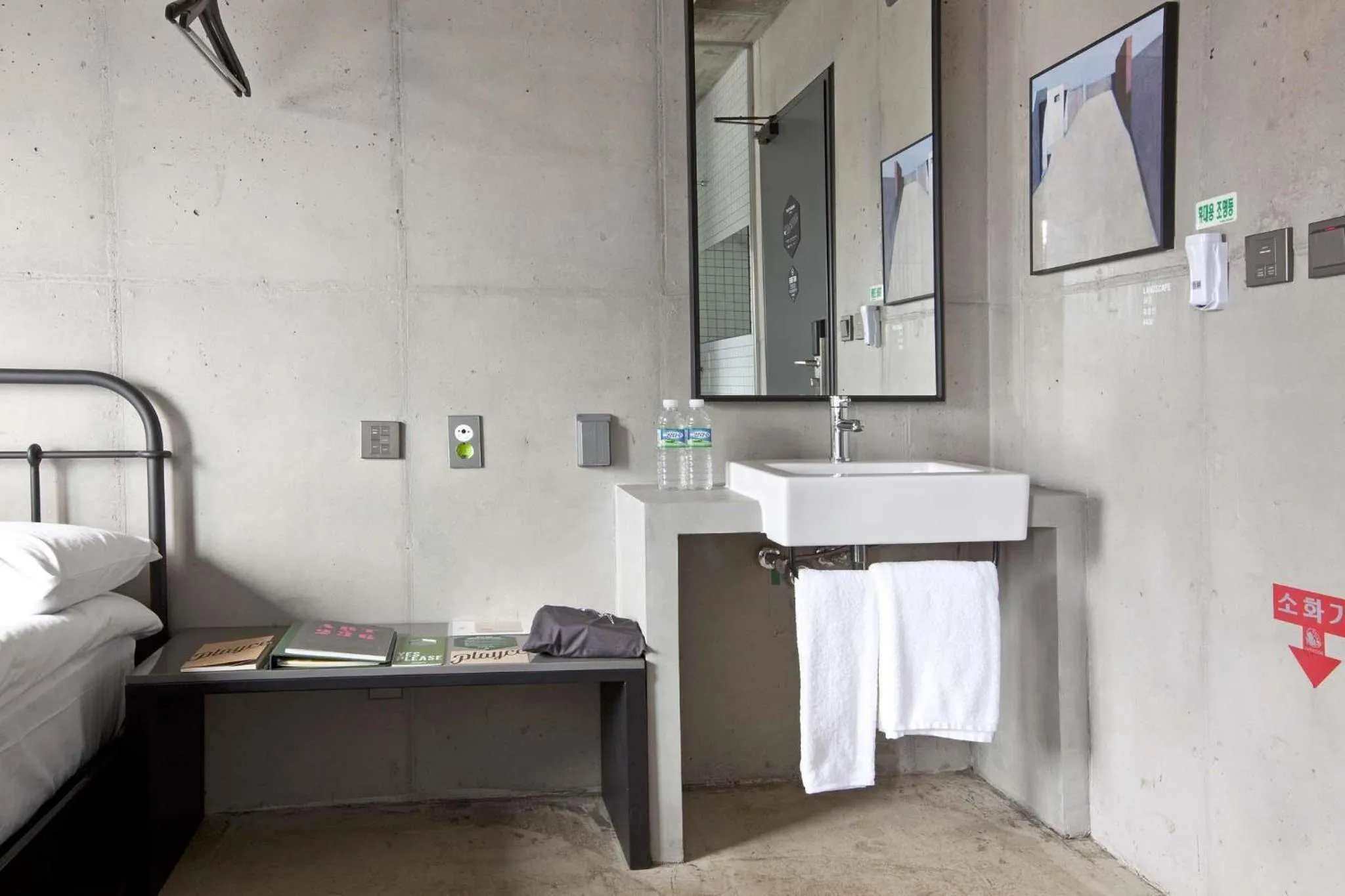 Decorative detail, Bed in Playce Camp Jeju