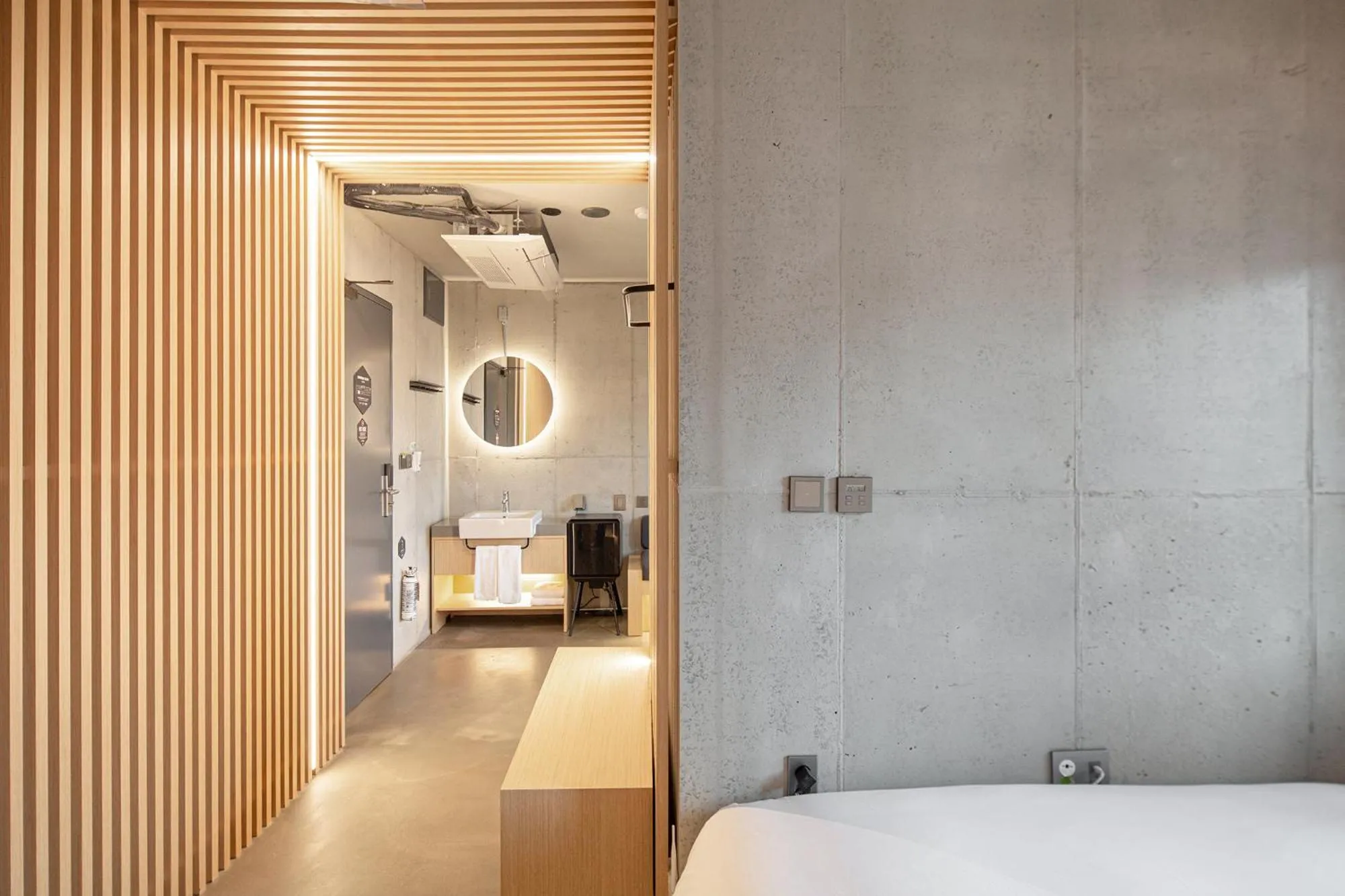 Decorative detail, Bed in Playce Camp Jeju