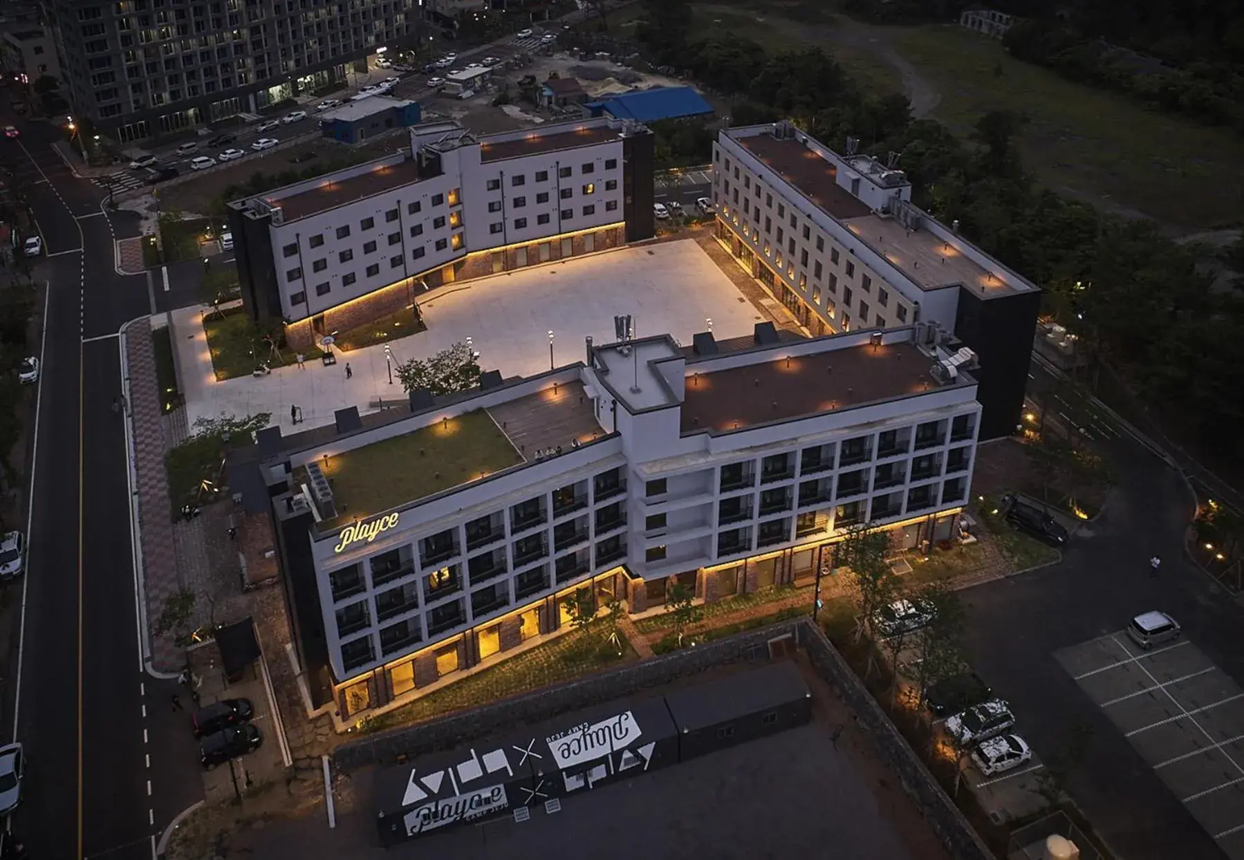 Bird's eye view in Playce Camp Jeju Bird's eye view in Playce Camp Jeju