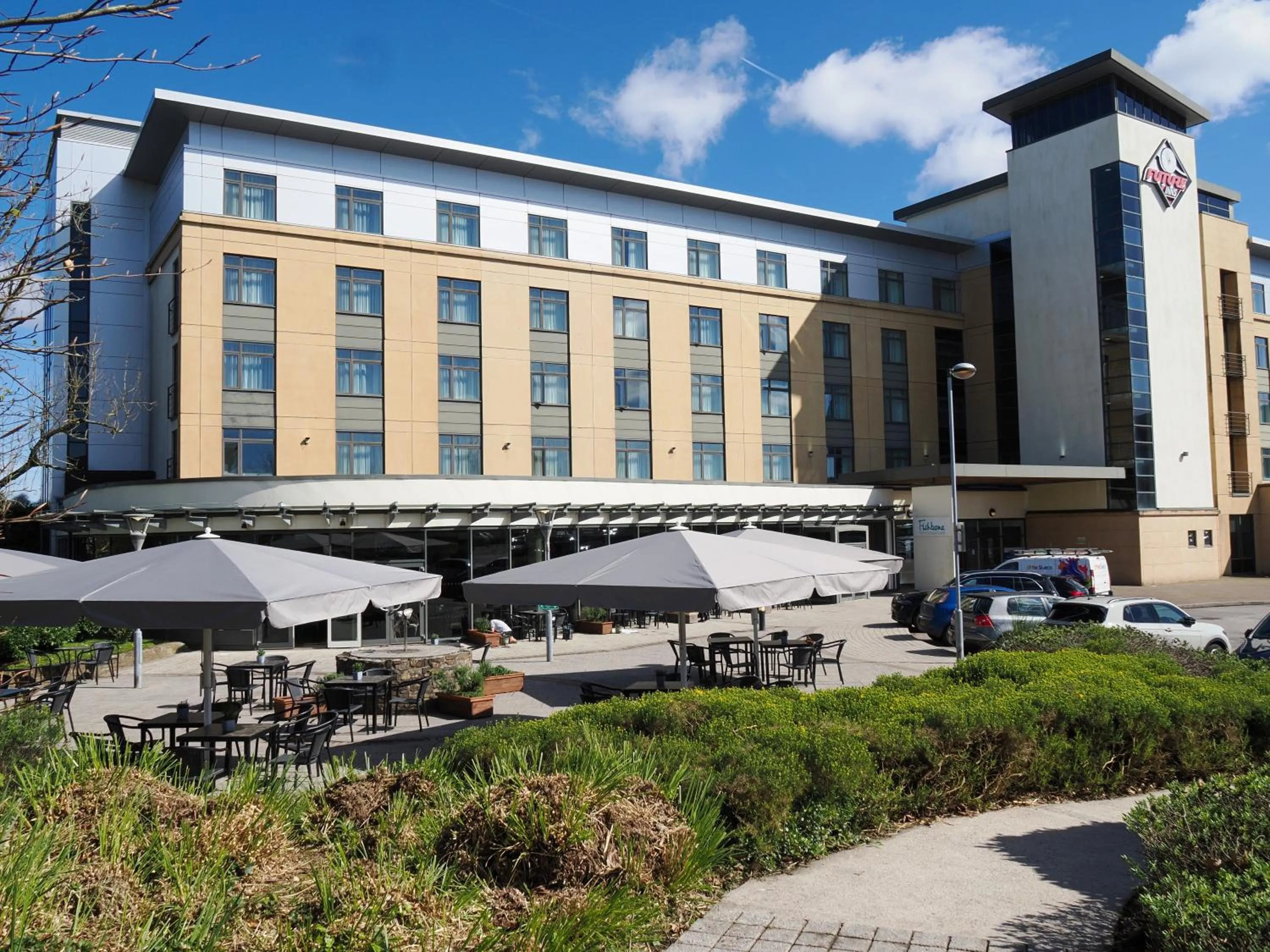 Patio in Future Inn Plymouth