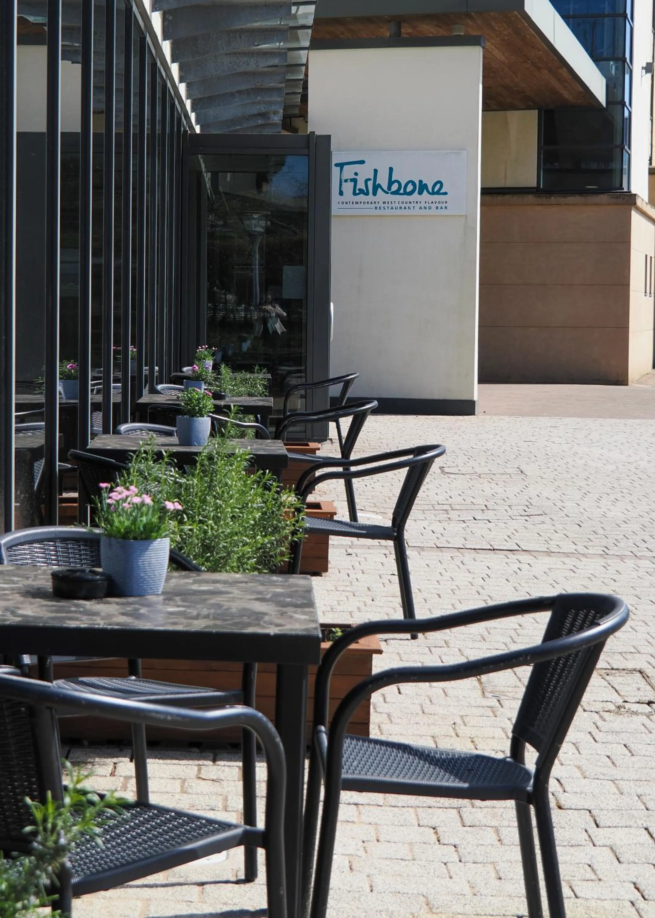 Patio in Future Inn Plymouth