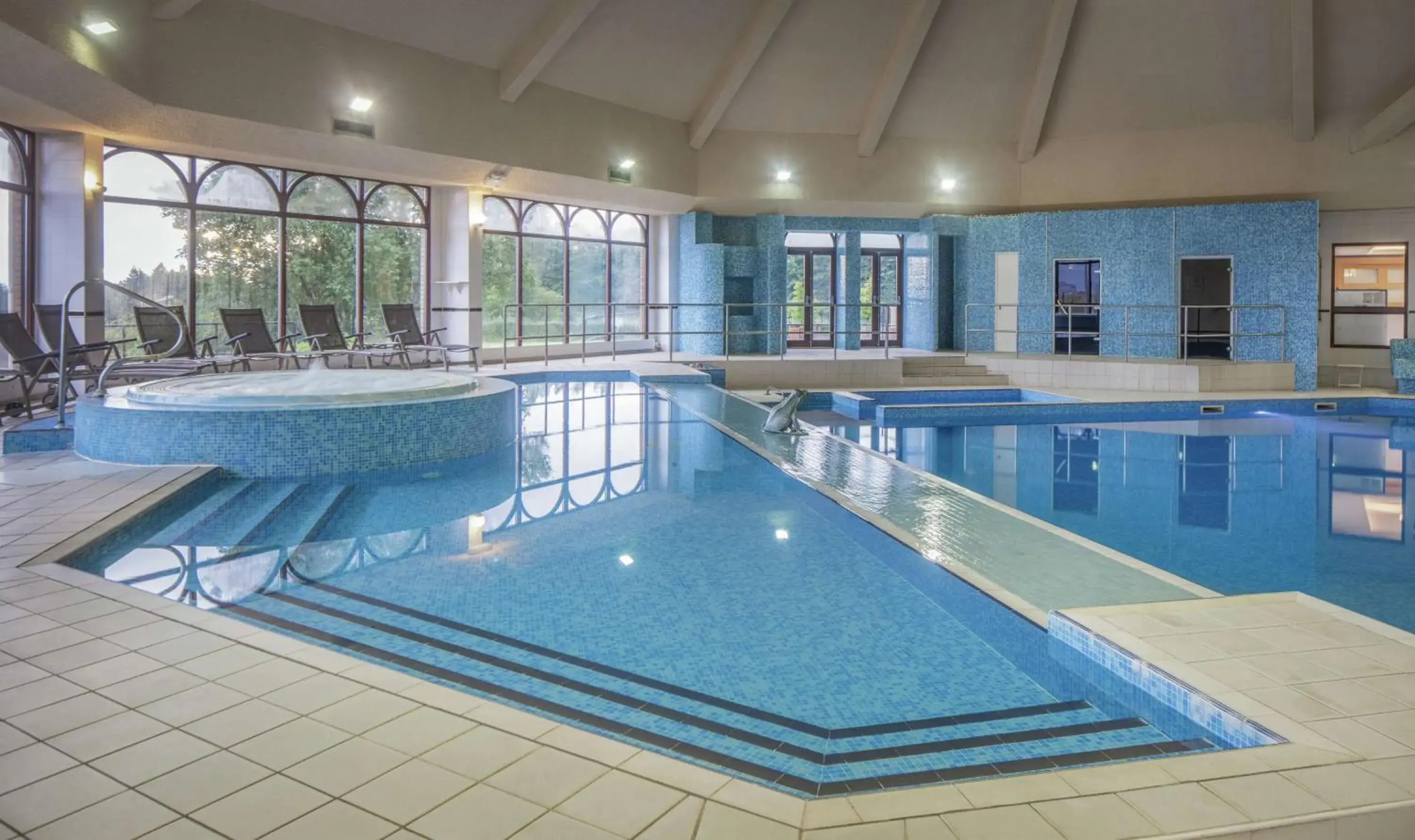Pool view in Glasgow Westerwood Hotel, Spa & Golf Resort Pool view in Glasgow Westerwood Hotel, Spa & Golf Resort